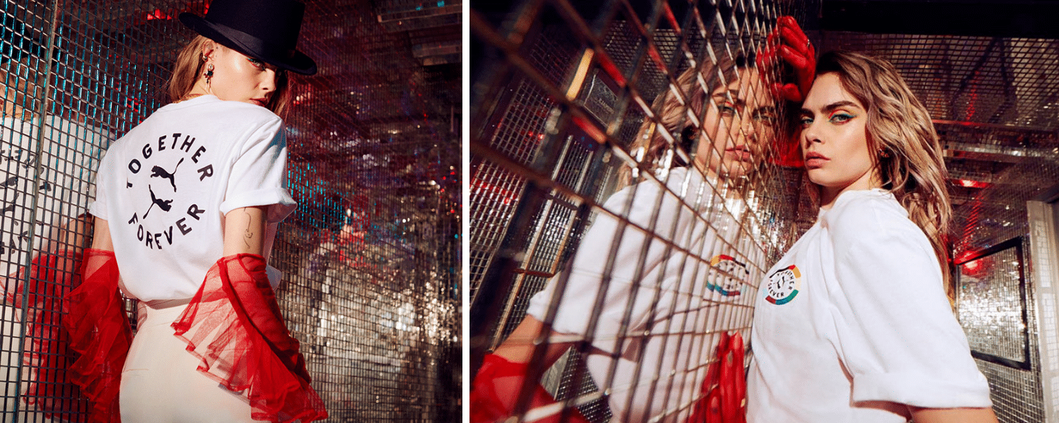 Cara Delevingne launches new Pride collectsion with Puma/ gay pride month/ gay pride flag / gay parade 2022