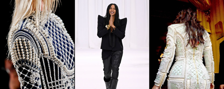 Balmain Oliver Rousteing Runway Kim Kardashian