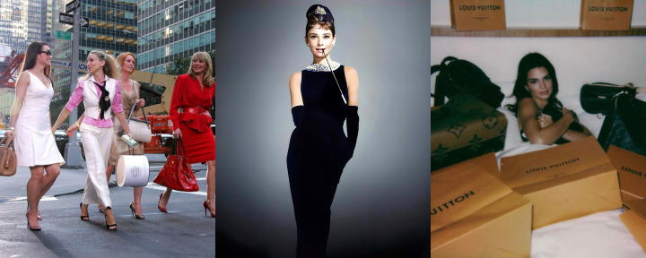 Pop Culture Sex and the City Audrey Hepburn Kendall Jenner Louis Vuitton