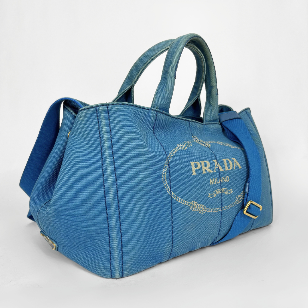 Prada Blue Tote Strap