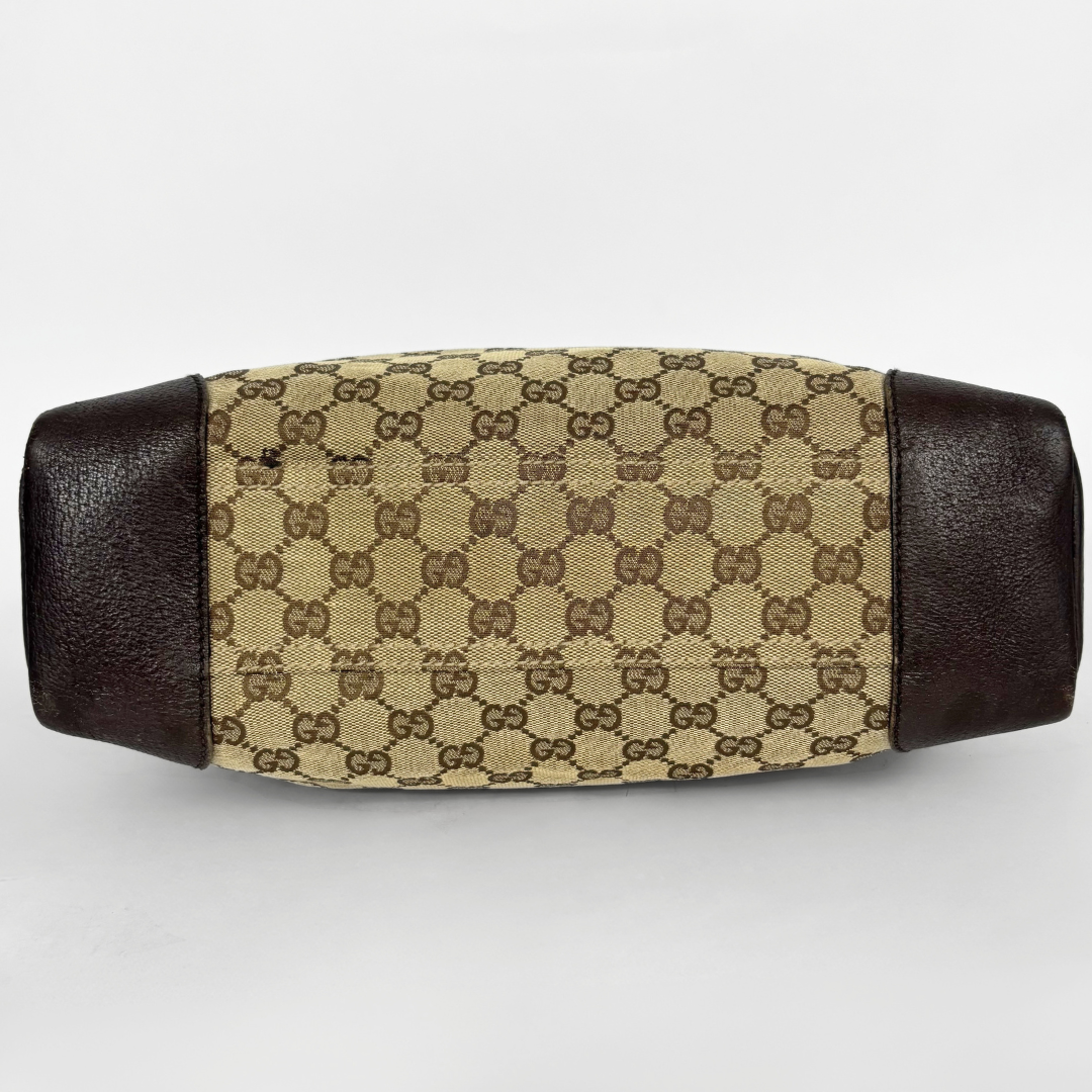 Beige and brown patterned on a white background