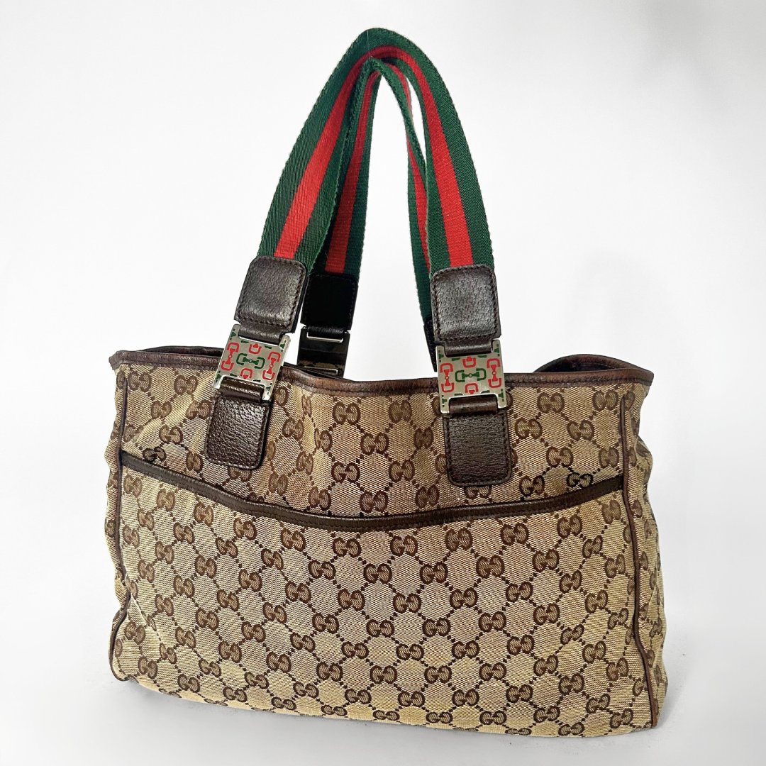 Gucci Gucci Supreme Sherry Tote Monogram Canvas - Handbags - Etoile Luxury Vintage