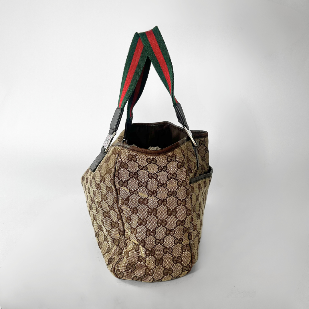 Gucci Gucci Supreme Sherry Tote Monogram Canvas - Handbags - Etoile Luxury Vintage