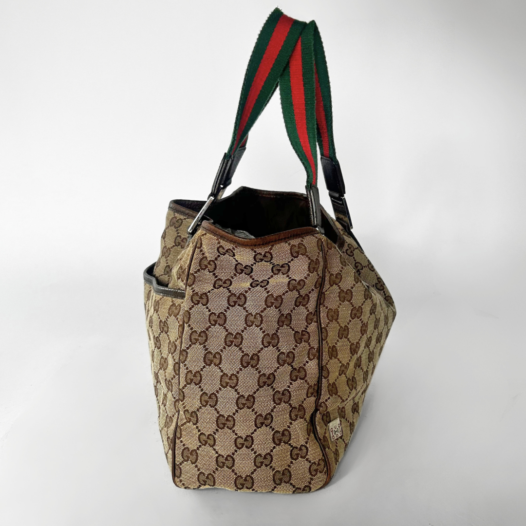 Gucci Gucci Supreme Sherry Tote Monogram Canvas - Handbags - Etoile Luxury Vintage