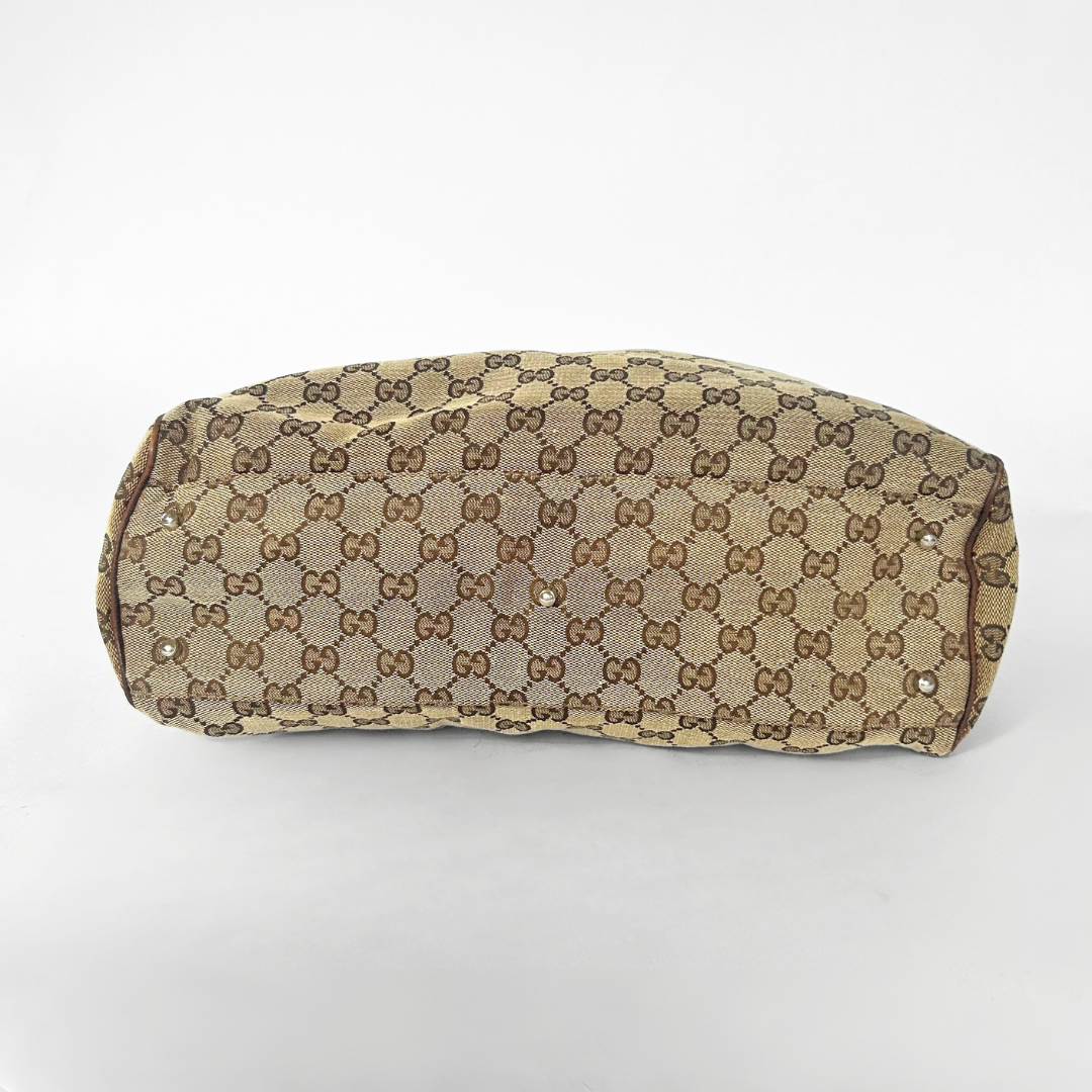 Gucci Gucci Supreme Sherry Tote Monogram Canvas - Handbags - Etoile Luxury Vintage