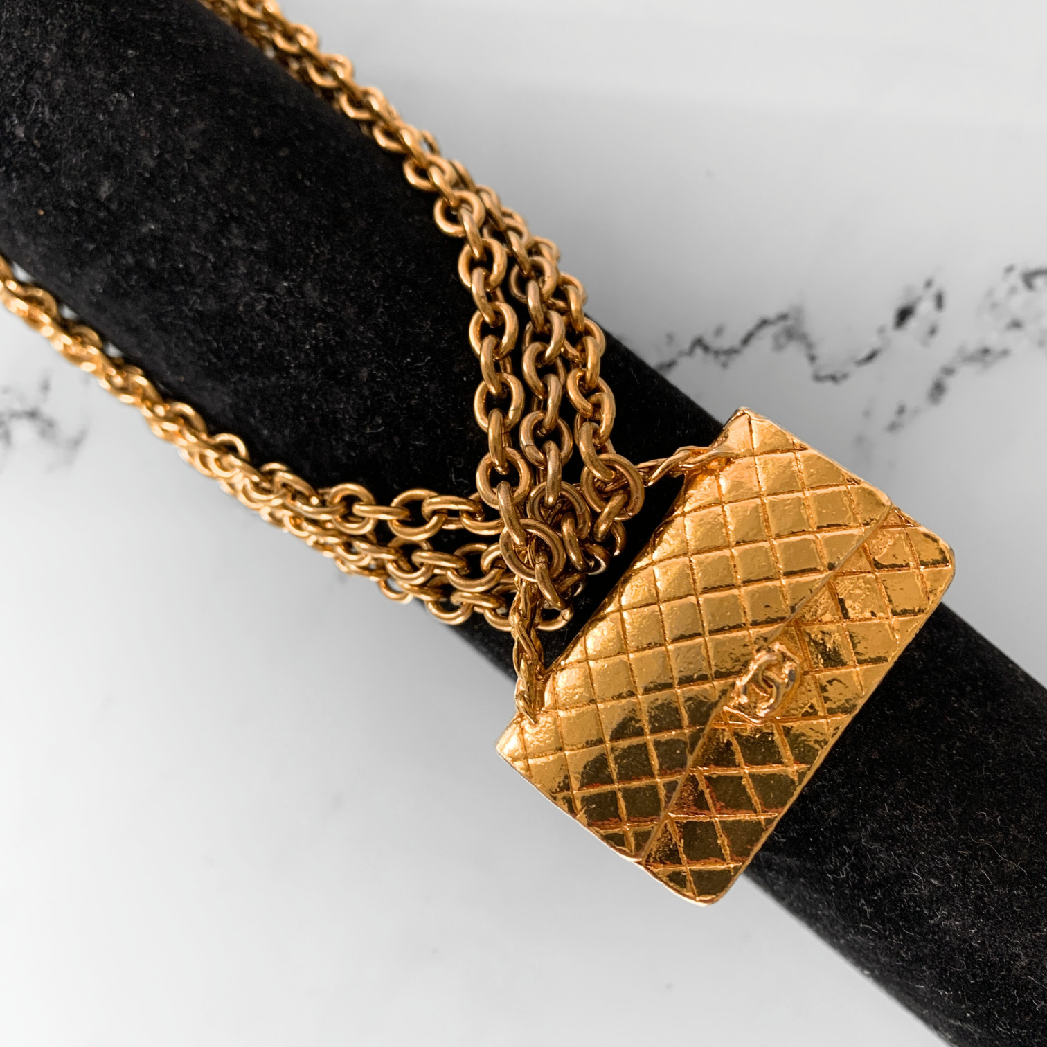 Chanel Chanel Charm Necklace Gold Plated - Necklaces - Etoile Luxury Vintage