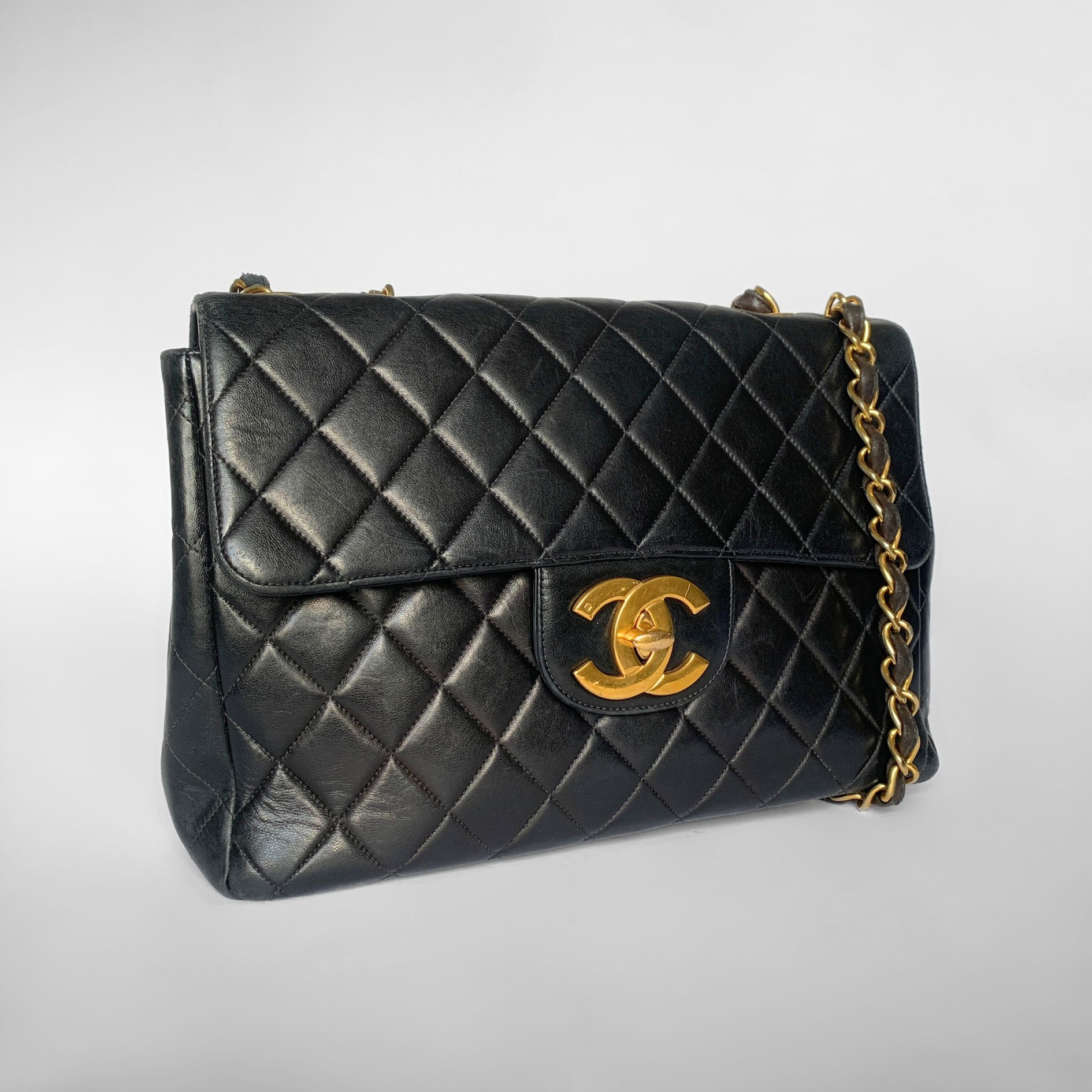 Chanel Chanel Classic Flap Bag Maxi Lambskin Leather - Crossbody bags - Etoile Luxury Vintage
