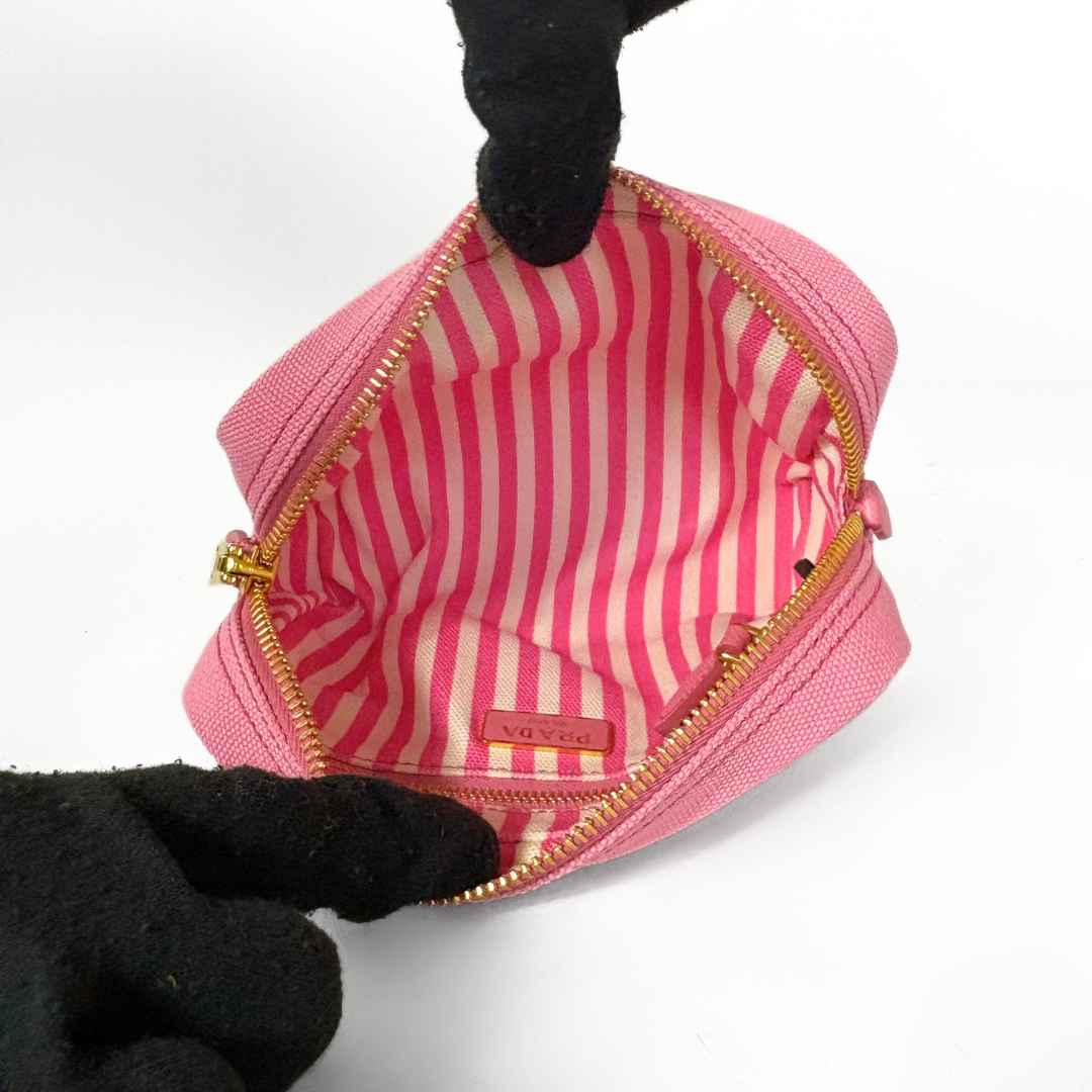Prada Prada Canapa Toiletry Pouch - Pouch - Etoile Luxury Vintage