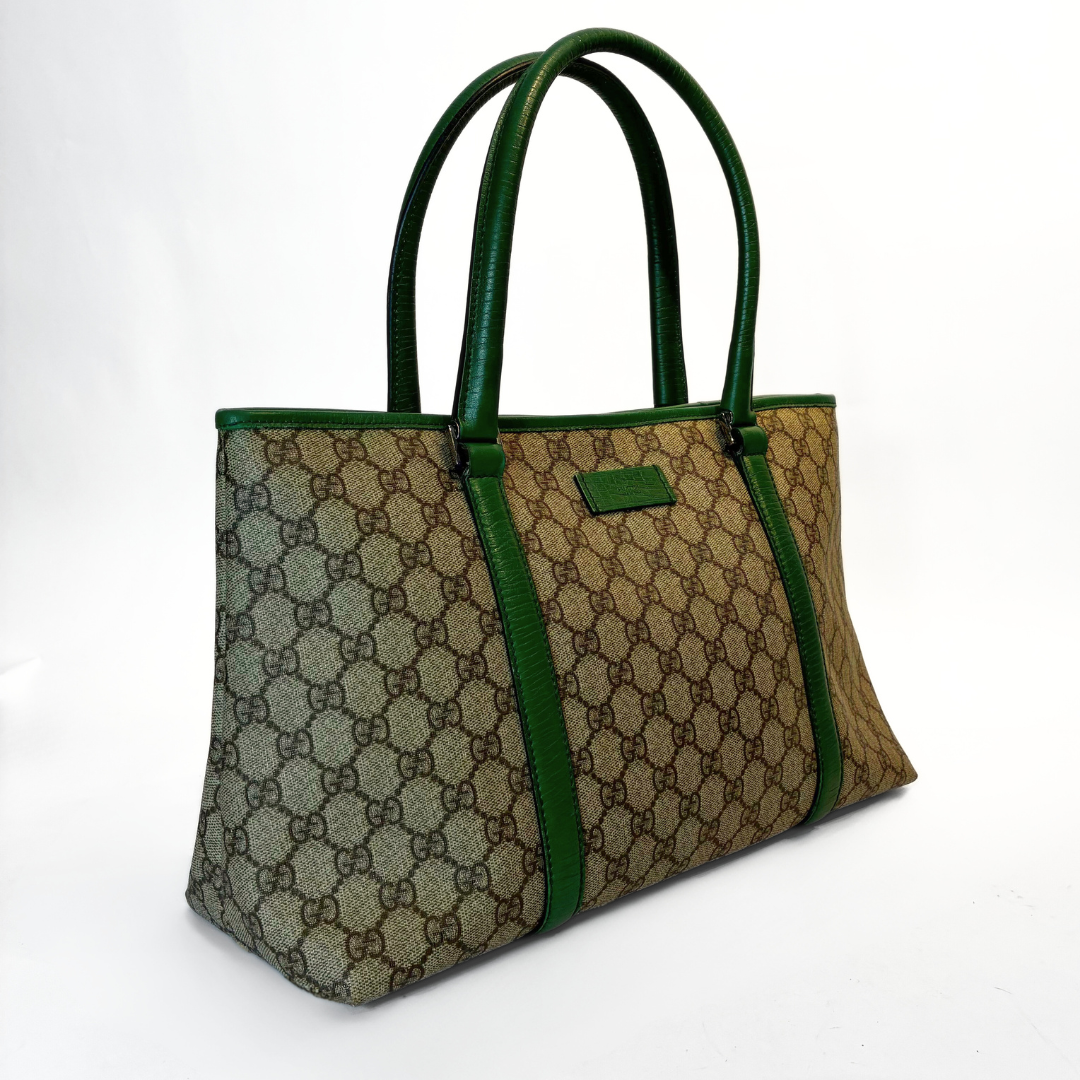 Gucci LS: Gucci Shopper Monogram Canvas - Shoulder Bags - Etoile Luxury Vintage