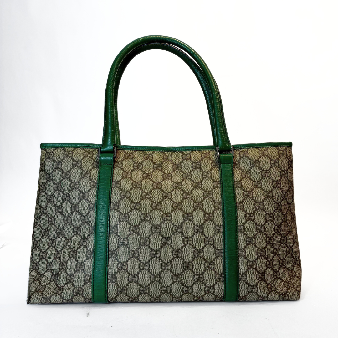 Gucci LS: Gucci Shopper Monogram Canvas - Shoulder Bags - Etoile Luxury Vintage