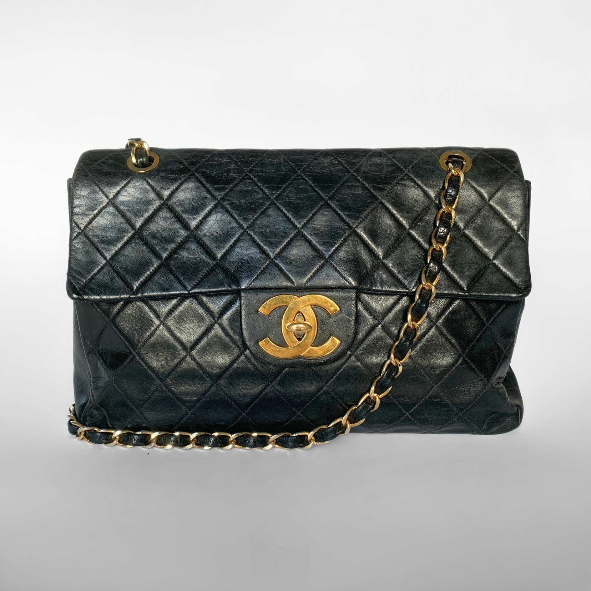 Chanel Chanel Classic Flap Bag Maxi Lambskin Leather - Crossbody bags - Etoile Luxury Vintage