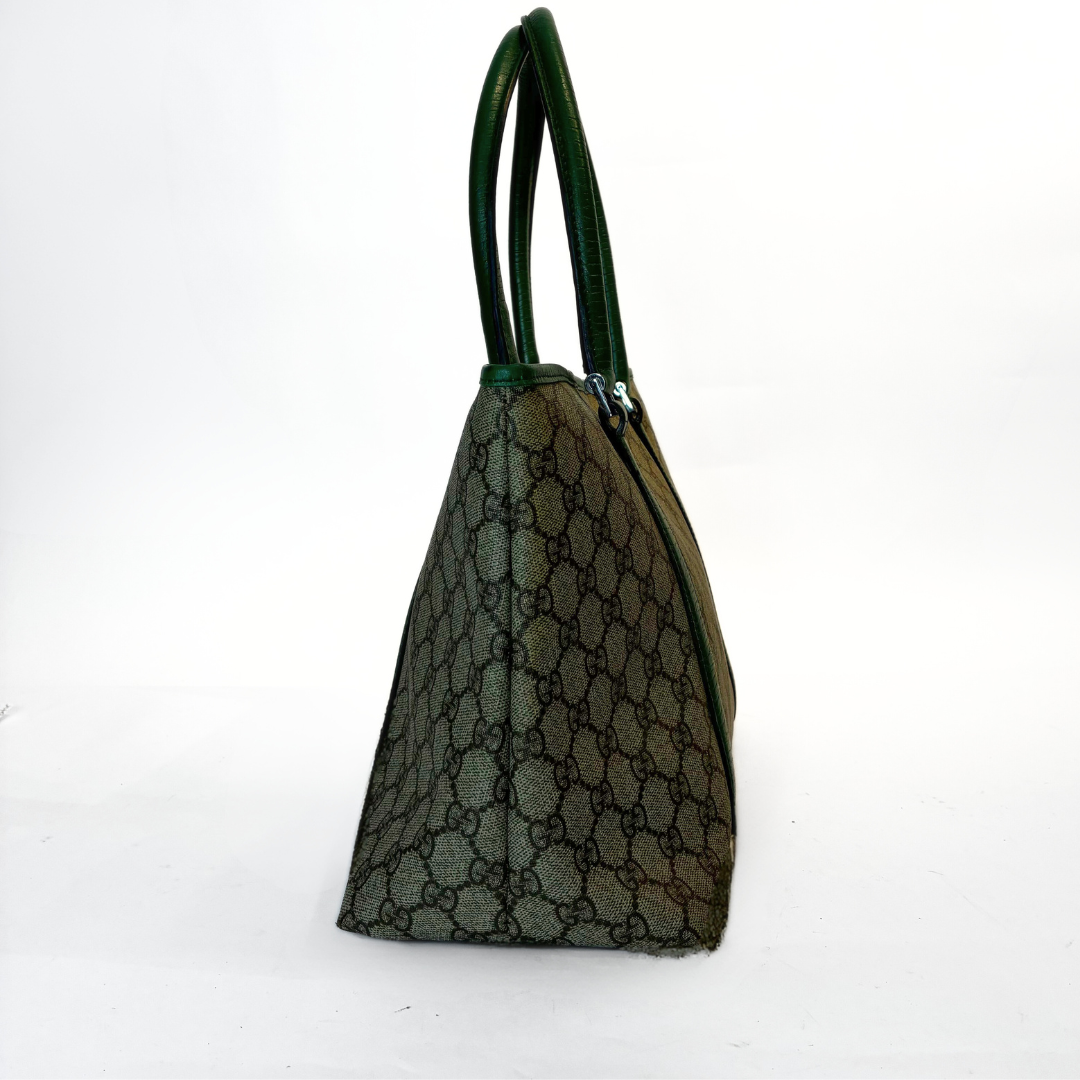 Gucci LS: Gucci Shopper Monogram Canvas - Shoulder Bags - Etoile Luxury Vintage