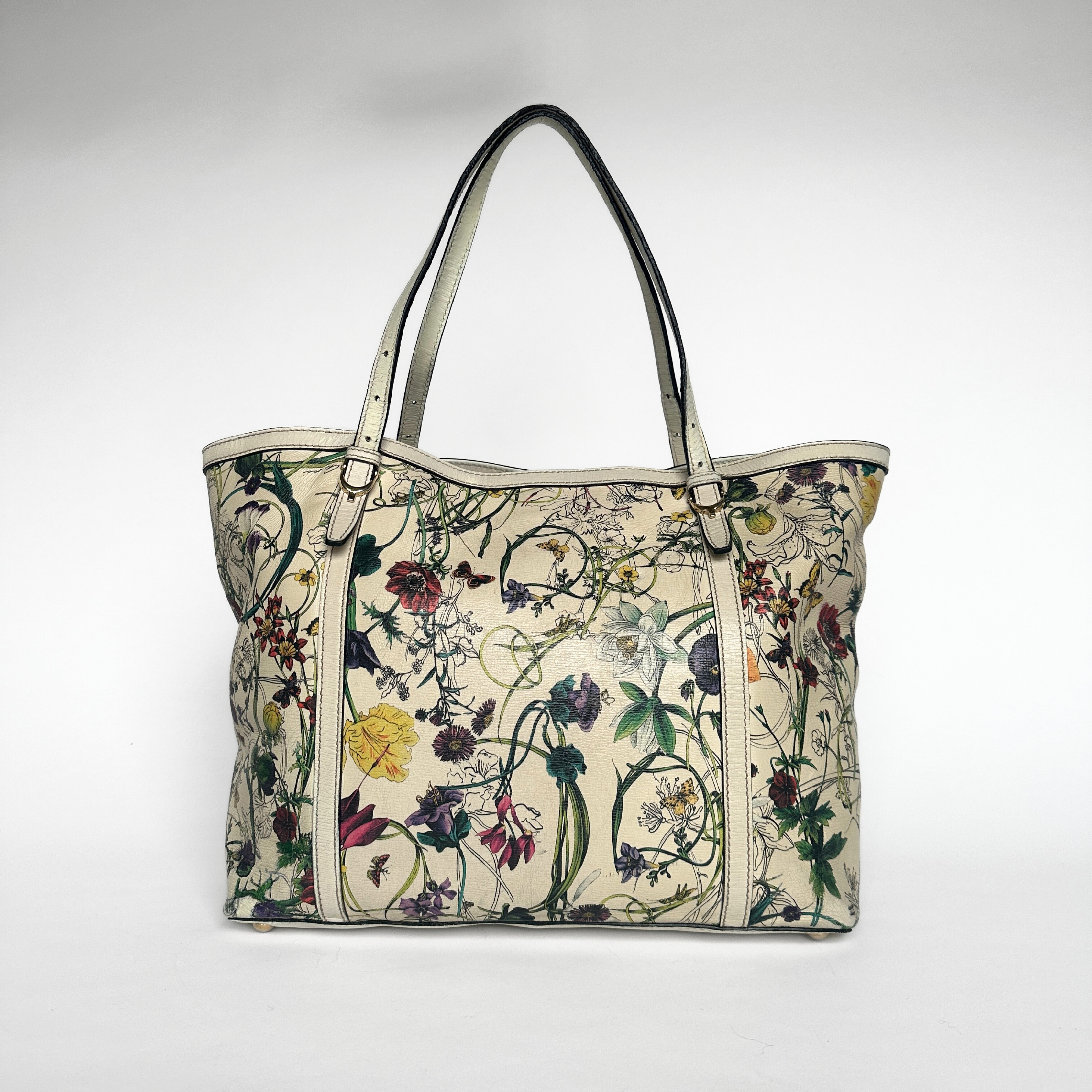 Gucci Gucci Flora Infinity Tote Bag Canvas - Shoulder bags - Etoile Luxury Vintage