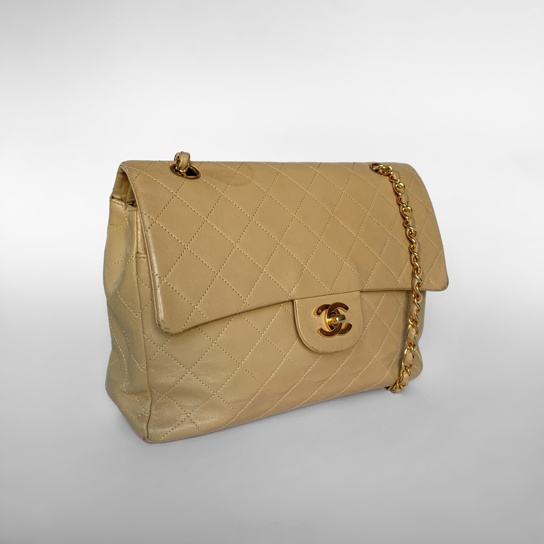 Chanel Chanel Classic Flap Bag Tall Lamsbkin Leather - Shoulder bags - Etoile Luxury Vintage