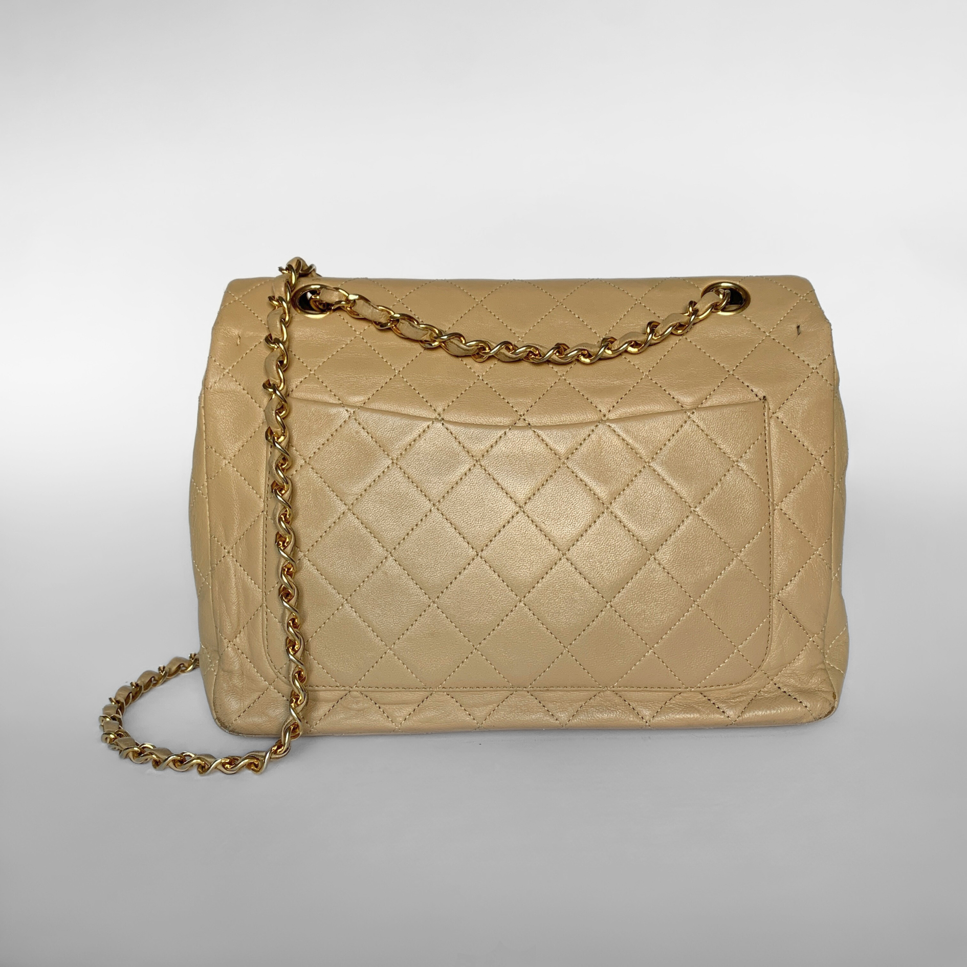 Chanel Chanel Classic Flap Bag Tall Lamsbkin Leather - Shoulder bags - Etoile Luxury Vintage