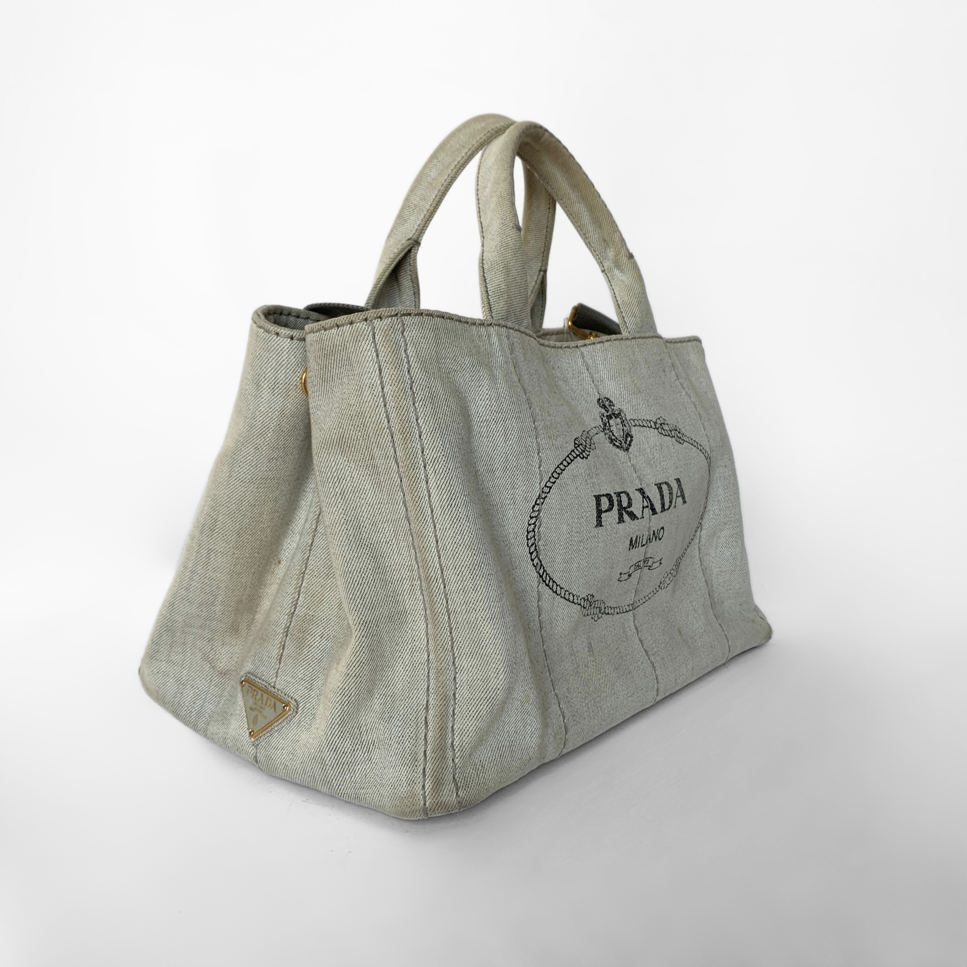 Prada Prada Canapa Bag Denim - Handbags - Etoile Luxury Vintage
