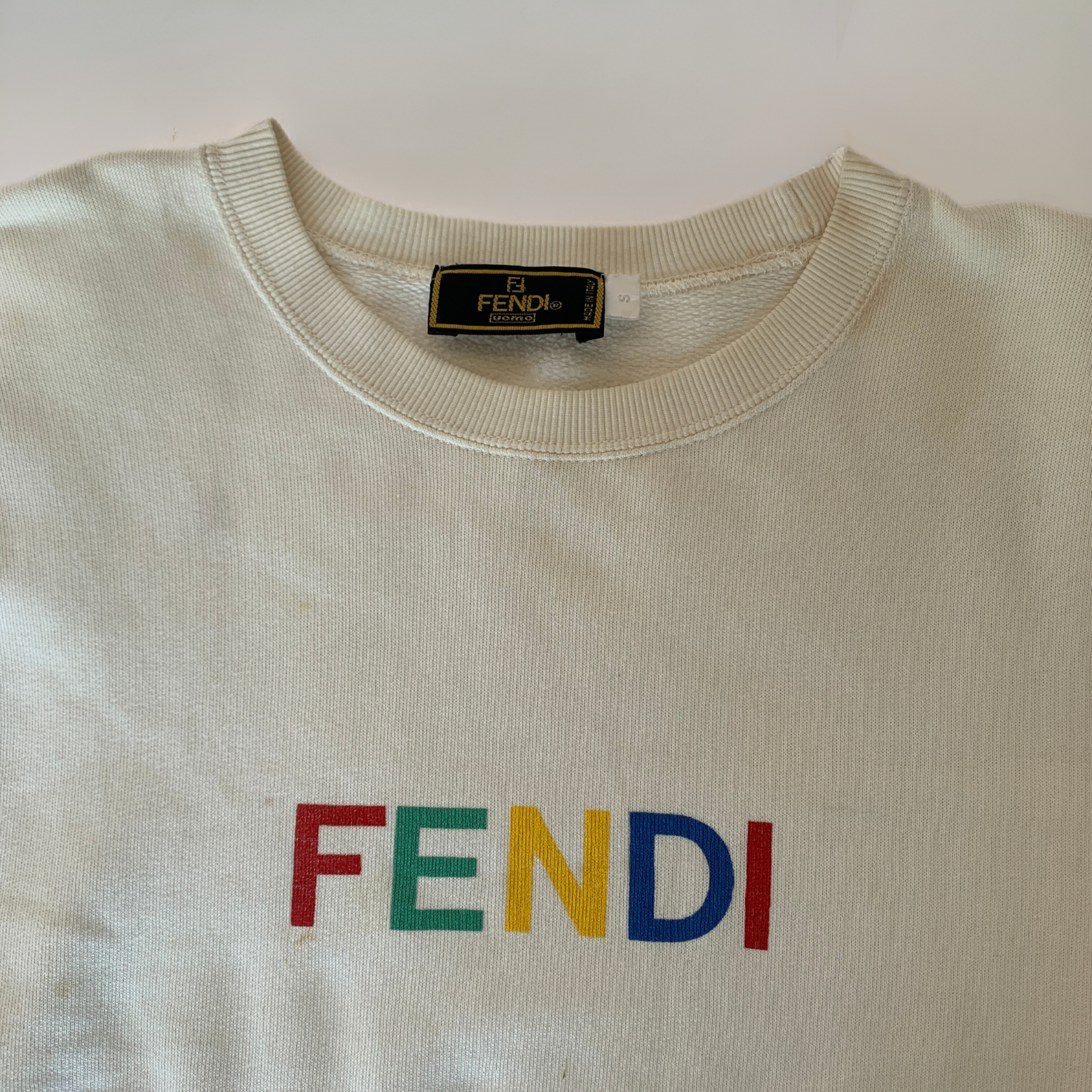 Fendi LS: Fendi Sweater Multicolor Cotton - Clothing - Etoile Luxury Vintage