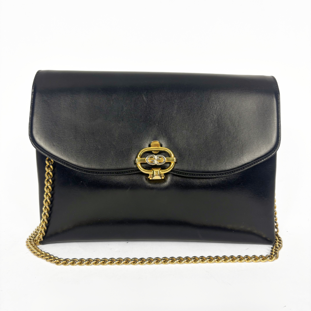 Black Gucci Leather Bag