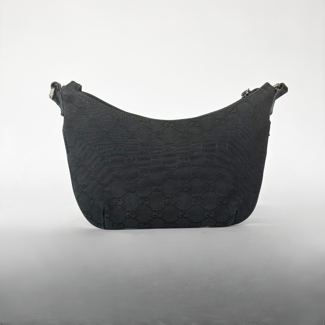 Gucci Gucci Shoulder Bag Black Canvas - Shoulder bags - Etoile Luxury Vintage