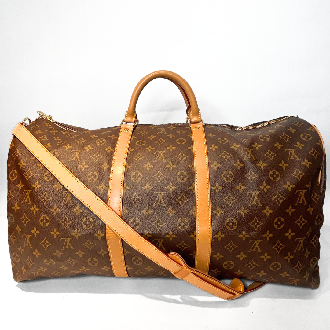 Louis Vuitton Louis Vuitton Keepall 60 Strap Monogram Canvas - Travel bags - Etoile Luxury Vintage