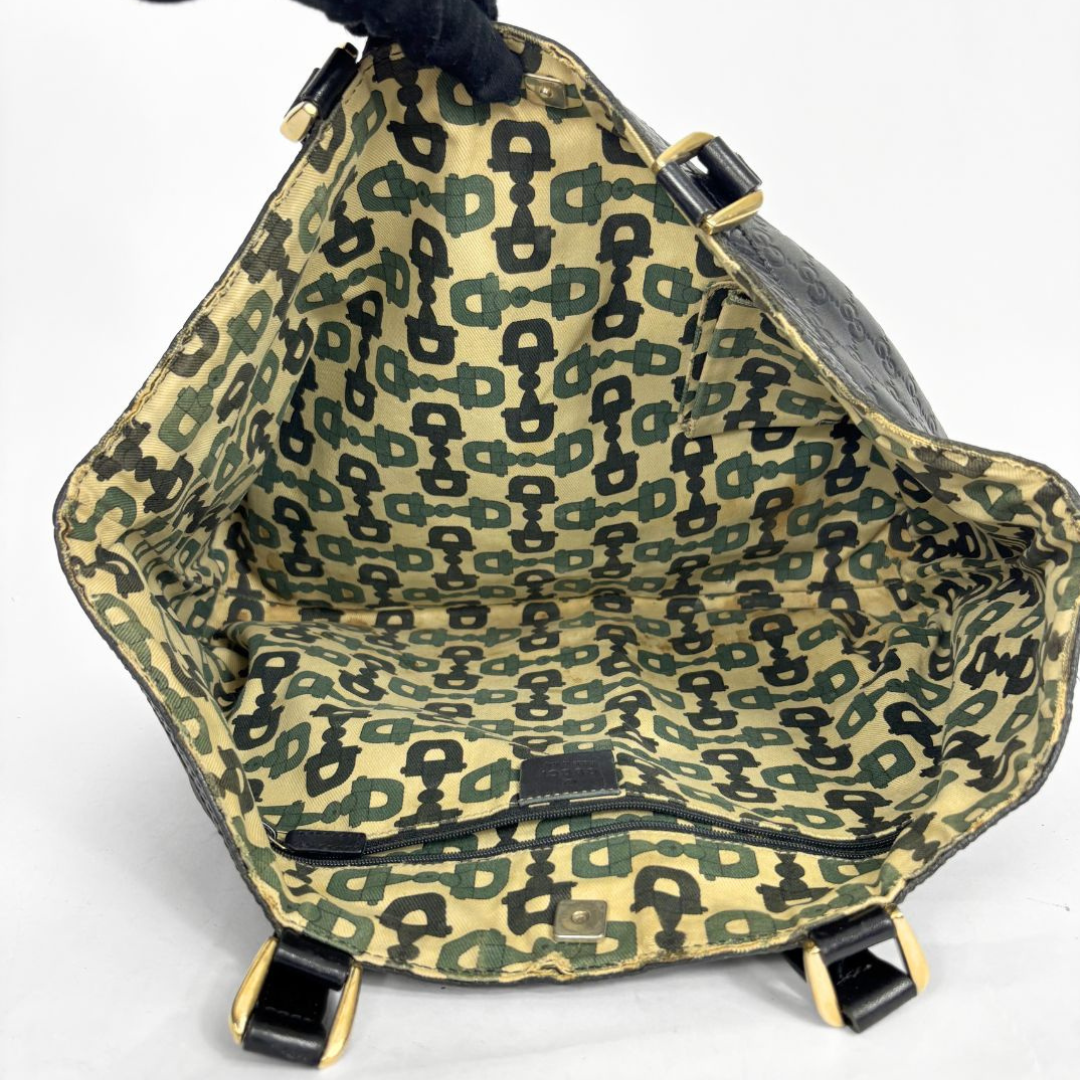 Gucci Black Leather Two Side Reversible