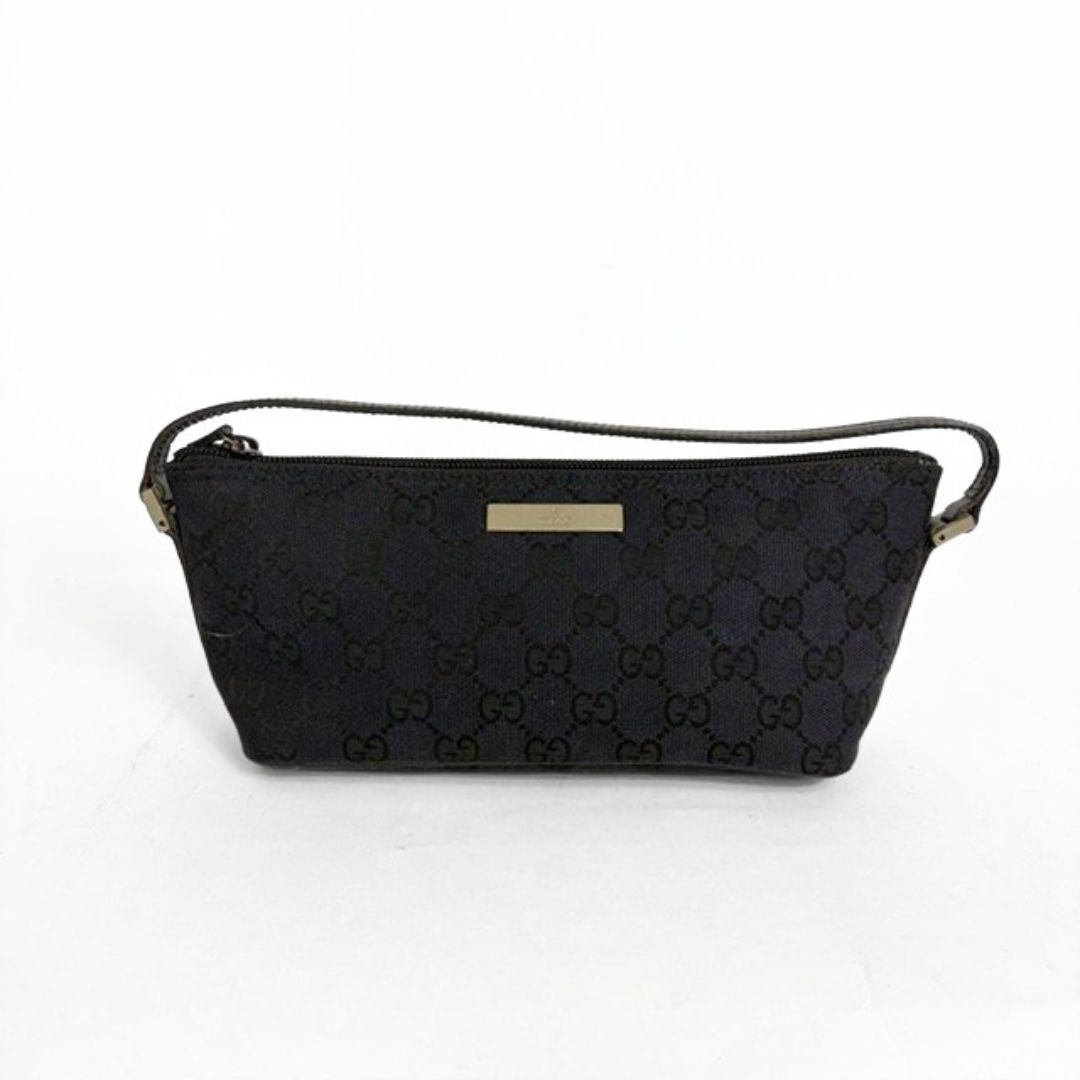 Gucci Black Boat Pochette Monogram