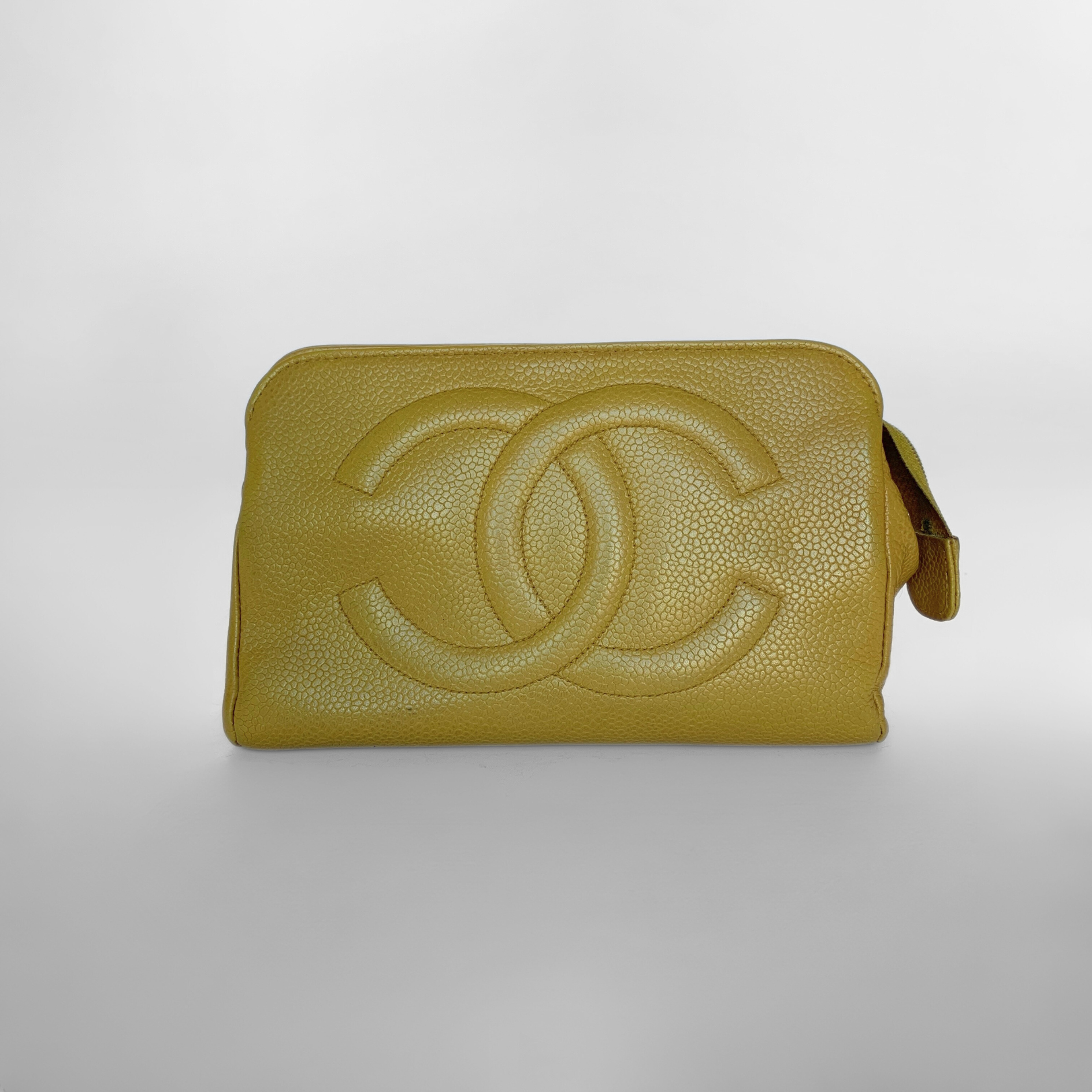 Chanel Chanel Cosmetic Pouch Caviar Leather - Pouch - Etoile Luxury Vintage