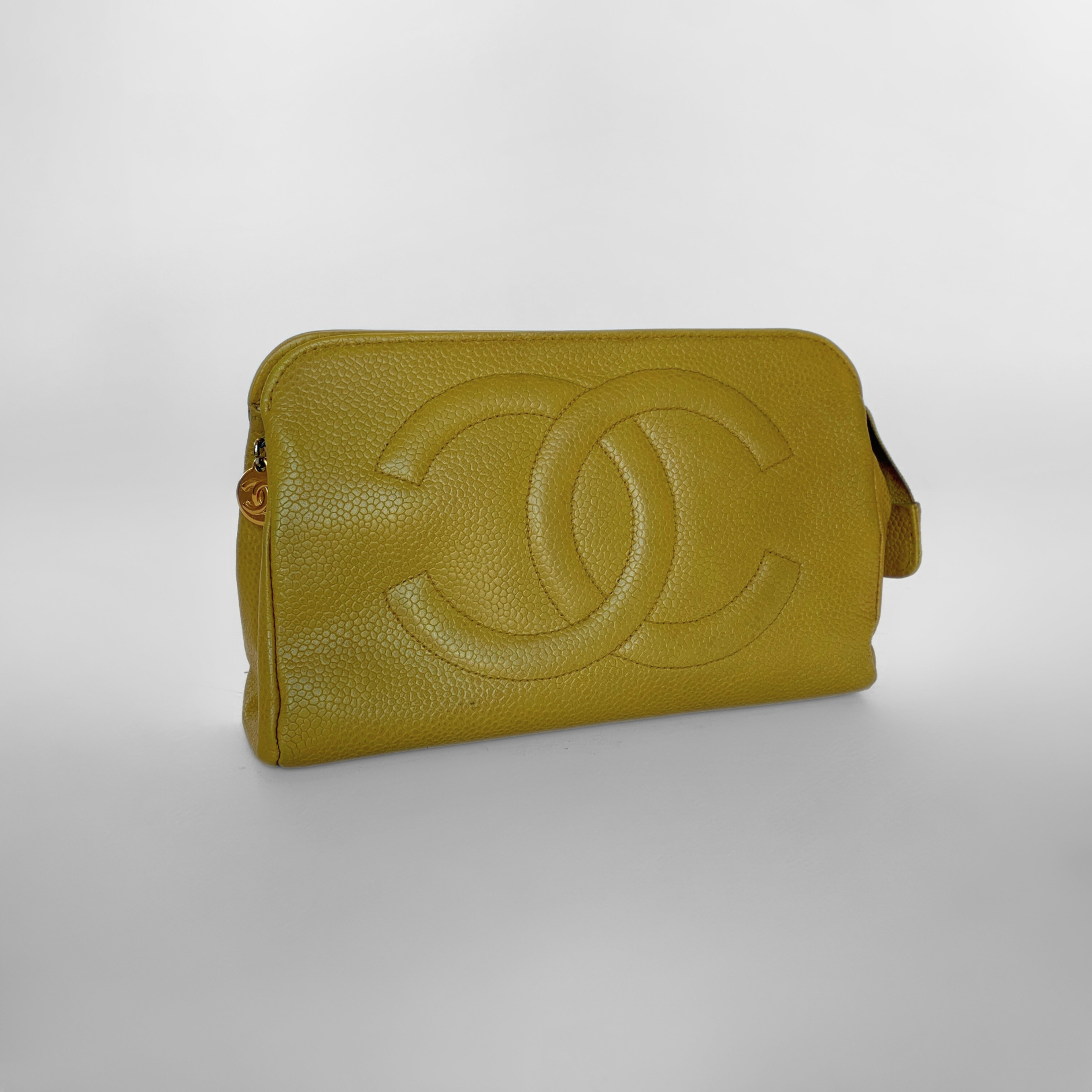 Chanel Chanel Cosmetic Pouch Caviar Leather - Pouch - Etoile Luxury Vintage