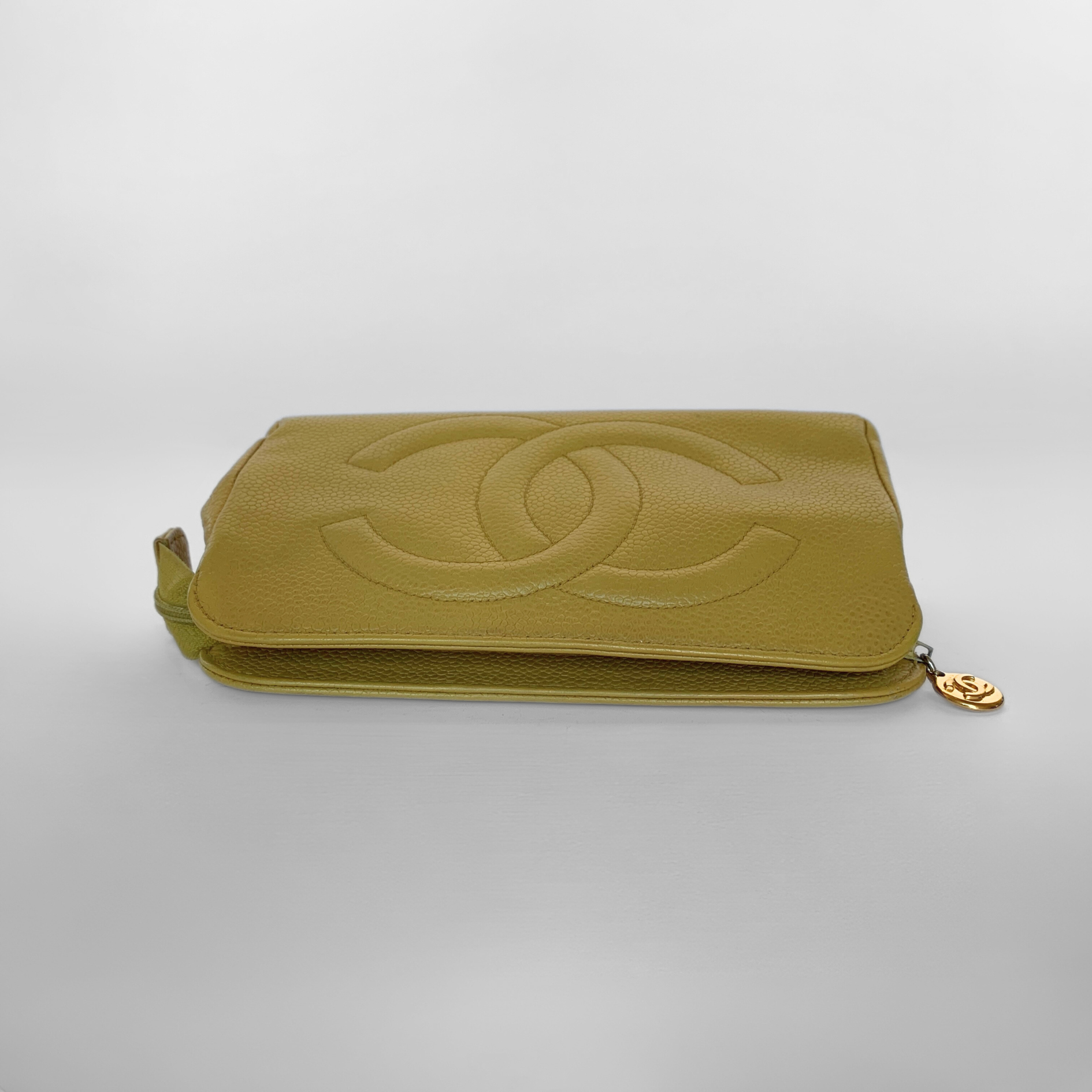 Chanel Chanel Cosmetic Pouch Caviar Leather - Pouch - Etoile Luxury Vintage