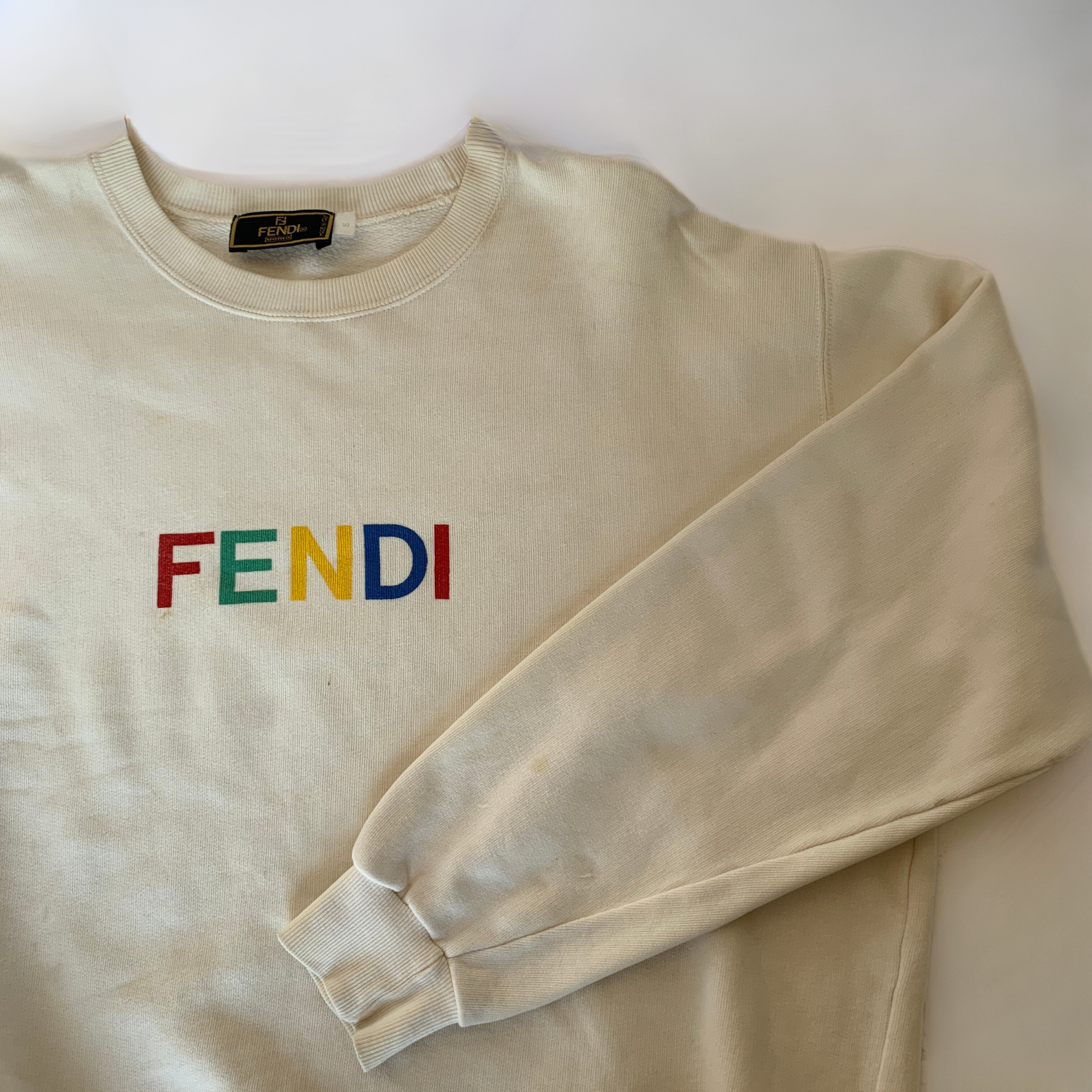 Fendi LS: Fendi Sweater Multicolor Cotton - Clothing - Etoile Luxury Vintage