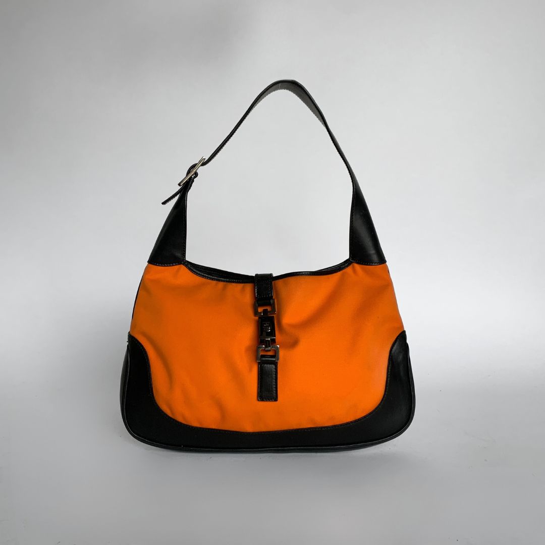 Gucci LS: Gucci Jackie Bicolor Cloth - Shoulder bags - Etoile Luxury Vintage