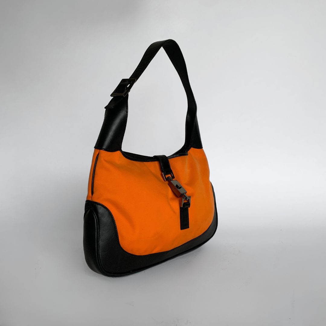 Gucci LS: Gucci Jackie Bicolor Cloth - Shoulder bags - Etoile Luxury Vintage