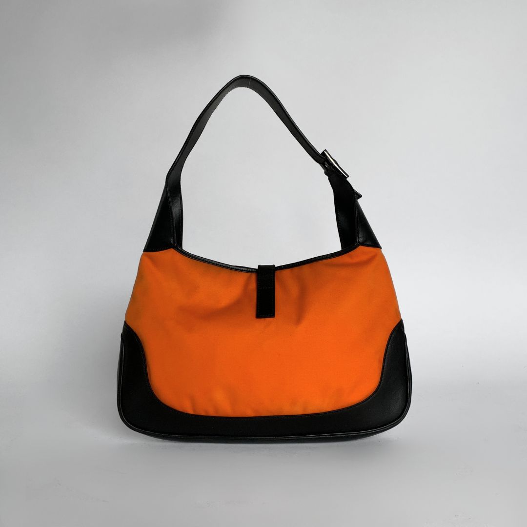 Gucci LS: Gucci Jackie Bicolor Cloth - Shoulder bags - Etoile Luxury Vintage