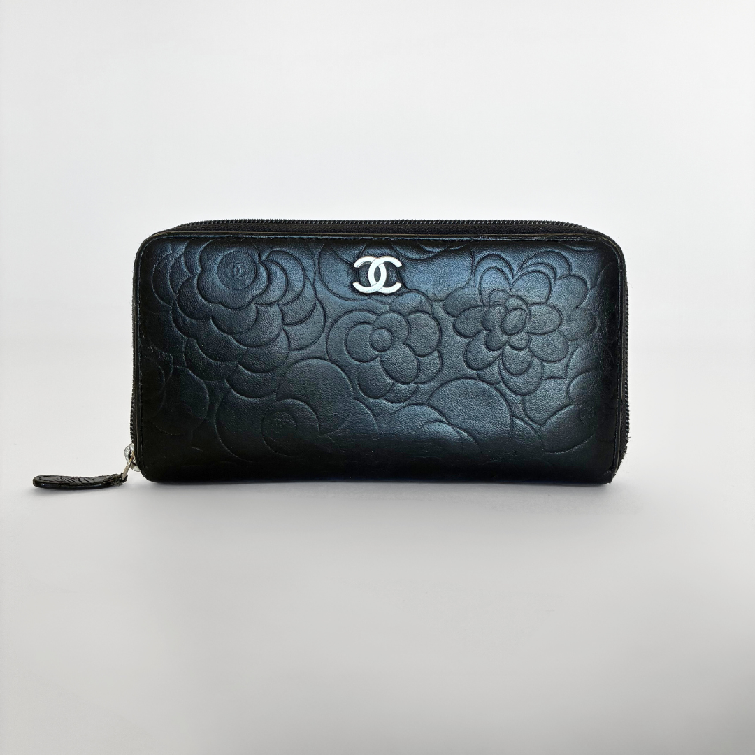 Chanel Chanel Camelia Wallet Large Lambskin Leather - Wallets - Etoile Luxury Vintage