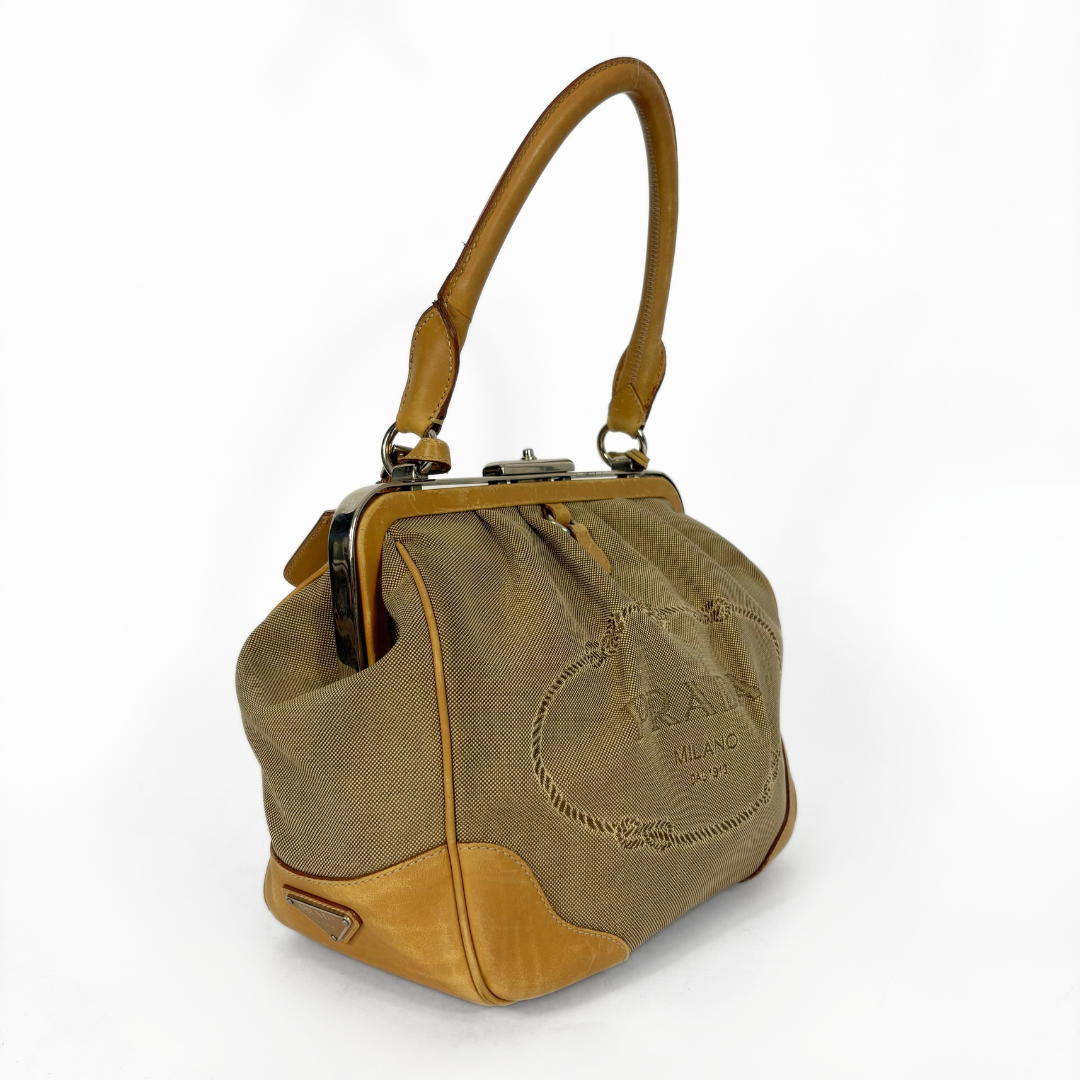 Prada Camel Lady's Shoulder Bag