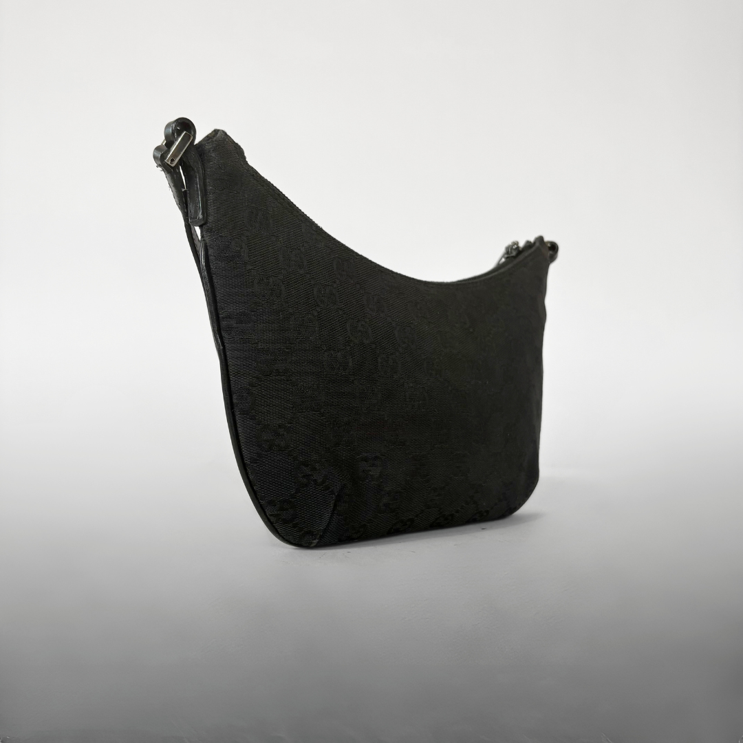 Gucci Gucci Shoulder Bag Black Canvas - Shoulder bags - Etoile Luxury Vintage