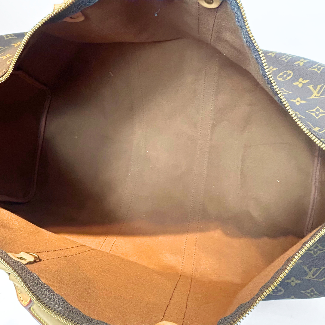 Louis Vuitton Louis Vuitton Keepall 60 Strap Monogram Canvas - Travel bags - Etoile Luxury Vintage