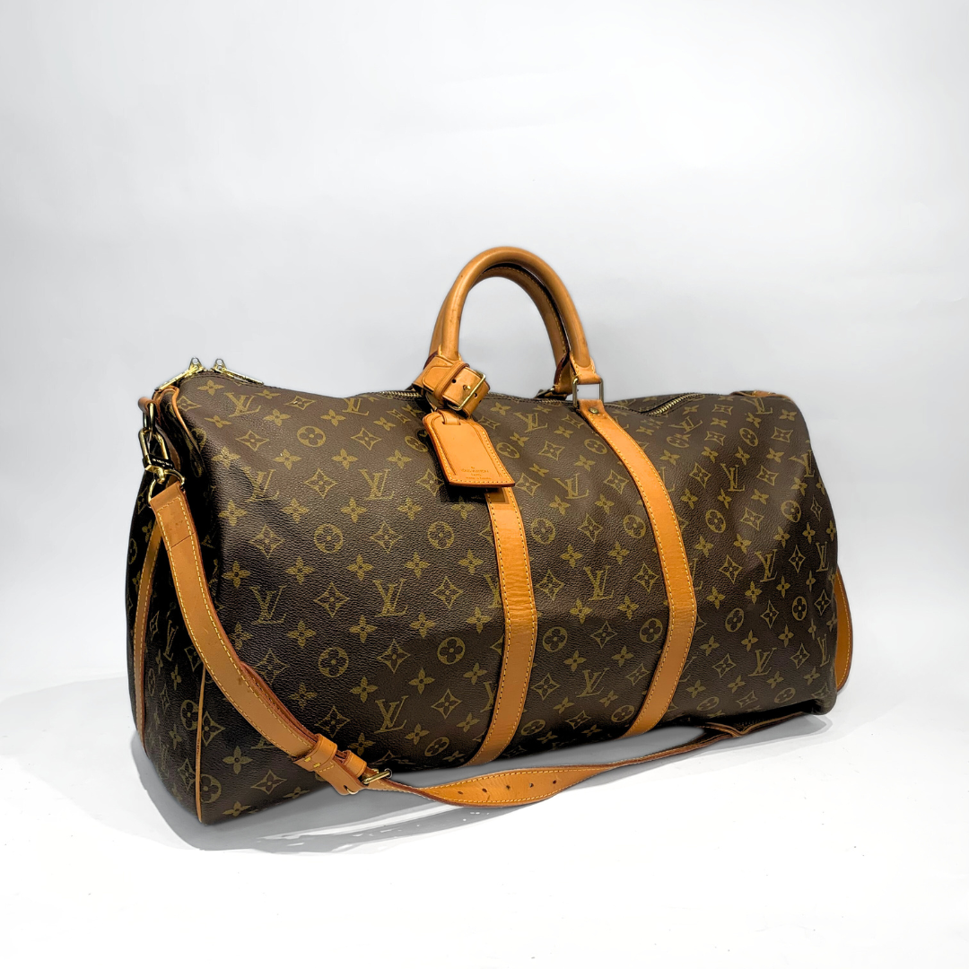 Louis Vuitton Louis Vuitton Keepall 55 Strap Monogram Canvas - Travel bags - Etoile Luxury Vintage