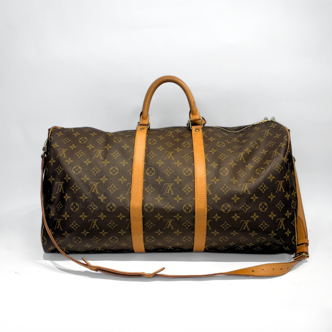 Louis Vuitton Louis Vuitton Keepall 55 Strap Monogram Canvas - Travel bags - Etoile Luxury Vintage