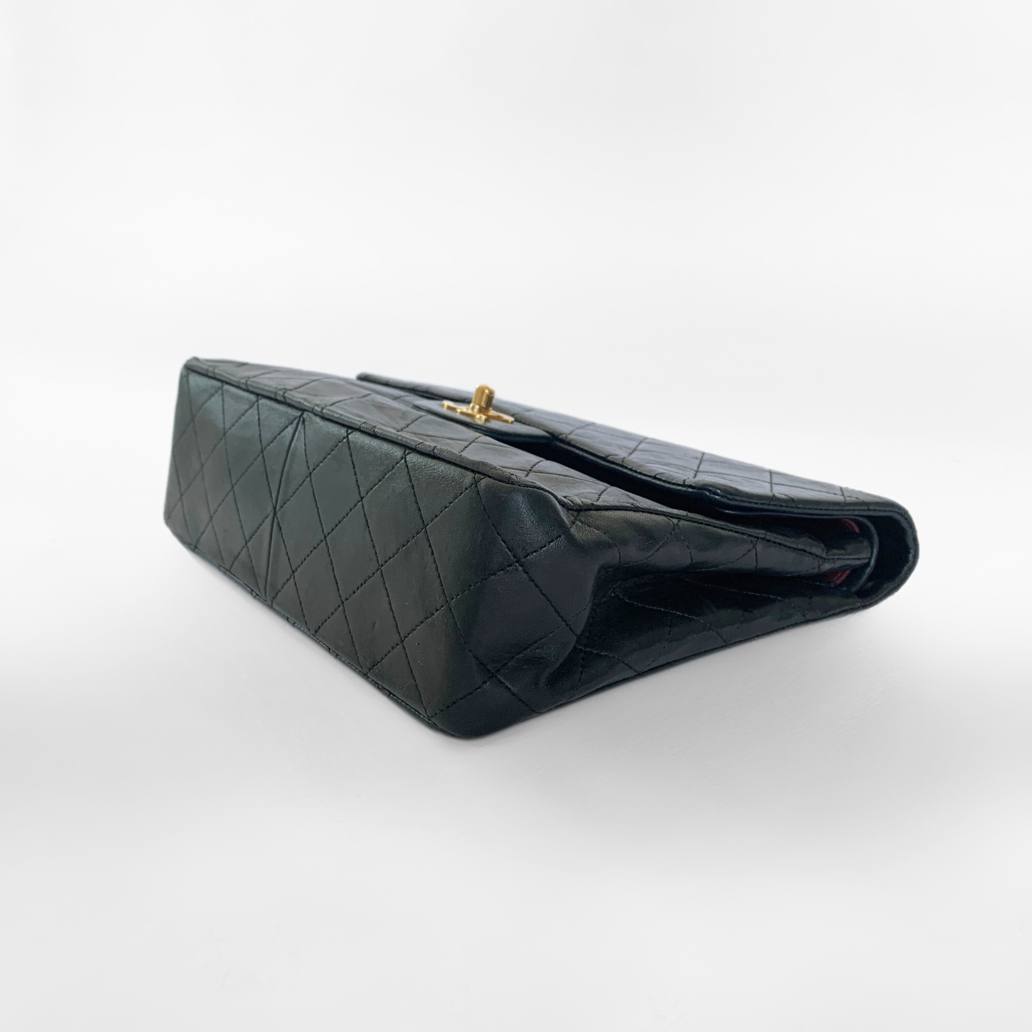 Chanel Chanel Classic Flap Bag Medium Tall Lambskin Leather - Shoulder bags - Etoile Luxury Vintage