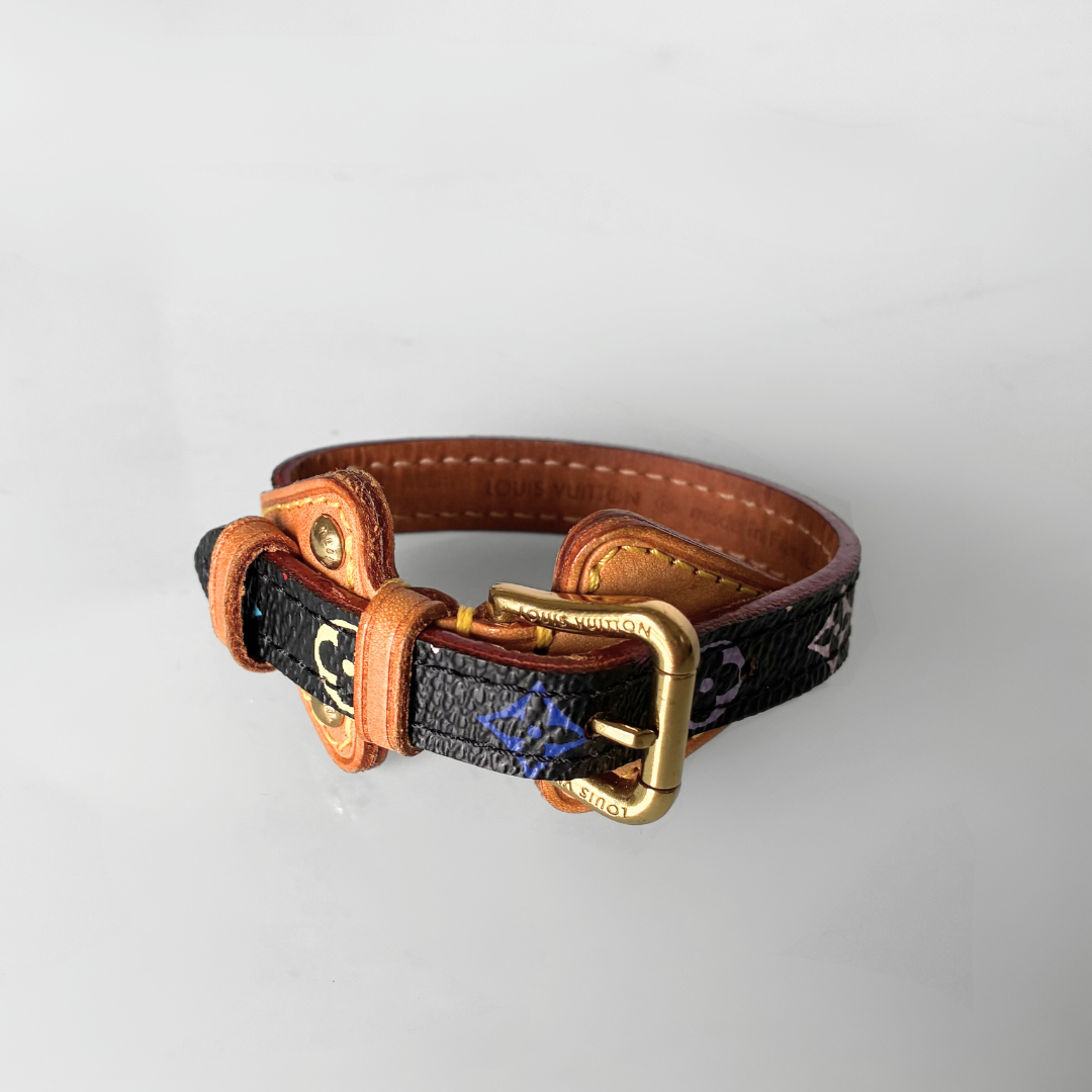 Louis Vuitton Louis Vuitton Nanogram Multicolor Black Bracelet - Bracelets - Etoile Luxury Vintage