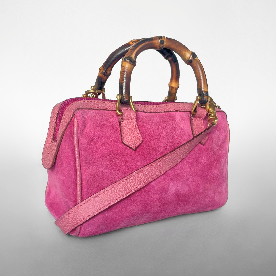 Gucci Gucci Bamboo Pink Mini Bag - Handbags - Etoile Luxury Vintage