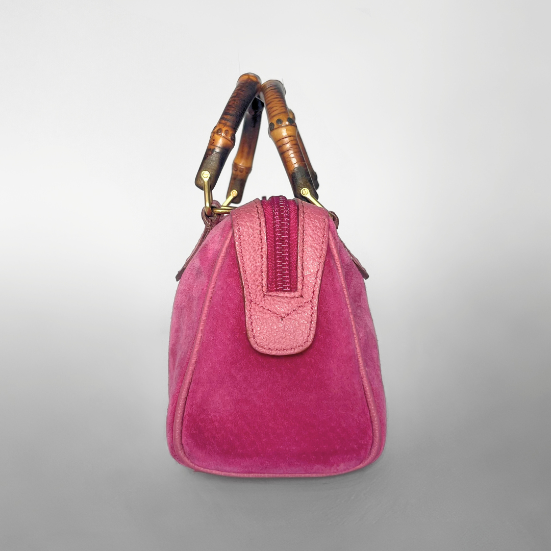 Gucci Gucci Bamboo Pink Mini Bag - Handbags - Etoile Luxury Vintage
