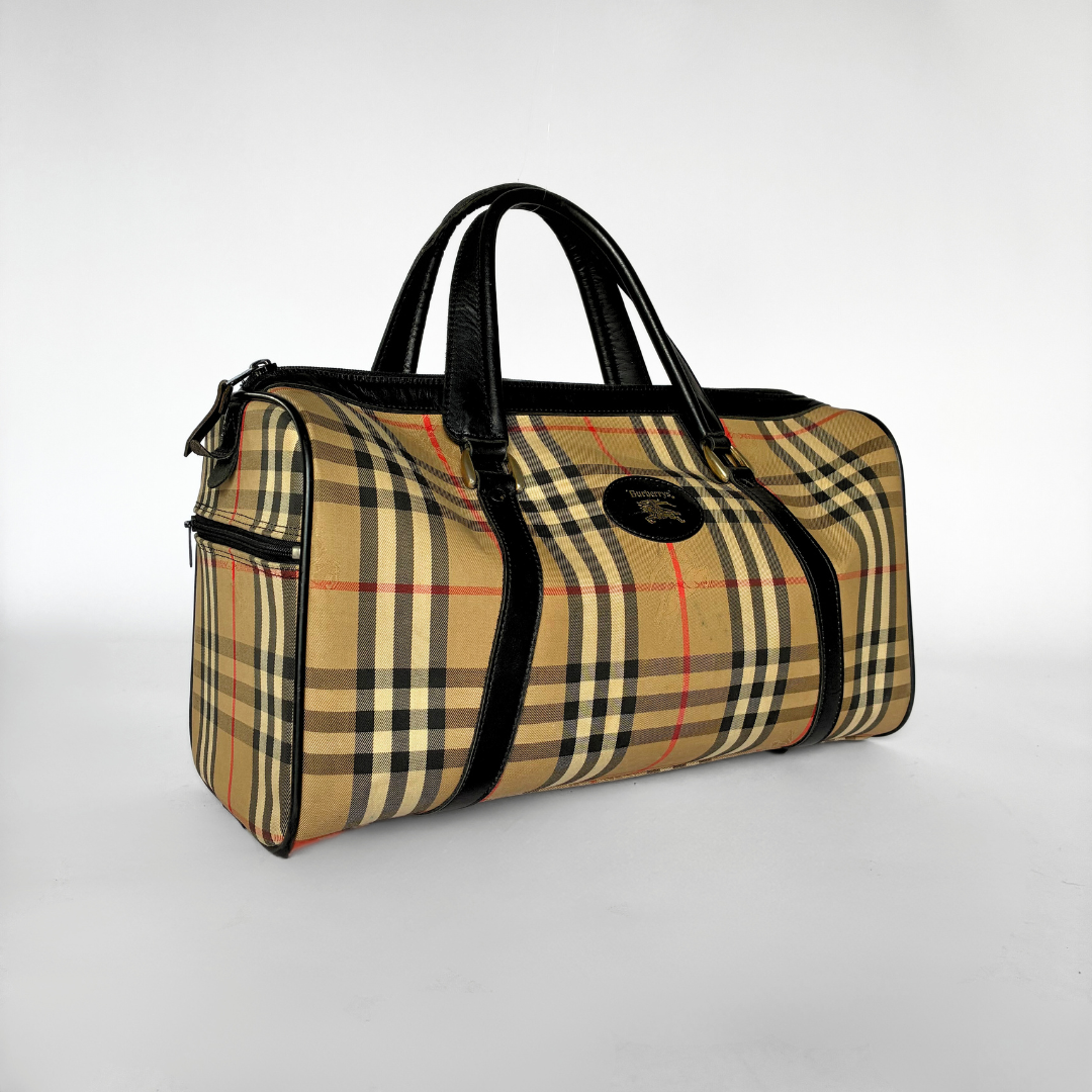 Burberry Burberry Boston Haymarket Check - Handbags - Etoile Luxury Vintage