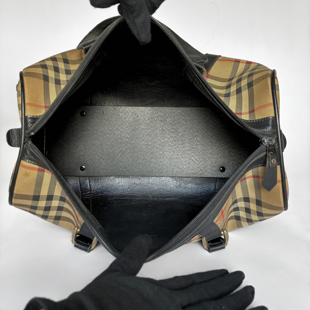 Burberry Burberry Boston Haymarket Check - Handbags - Etoile Luxury Vintage