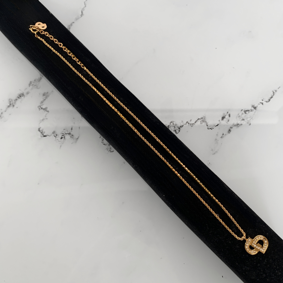 Dior Dior Necklace Gold Colored Metal - Accessories - Etoile Luxury Vintage