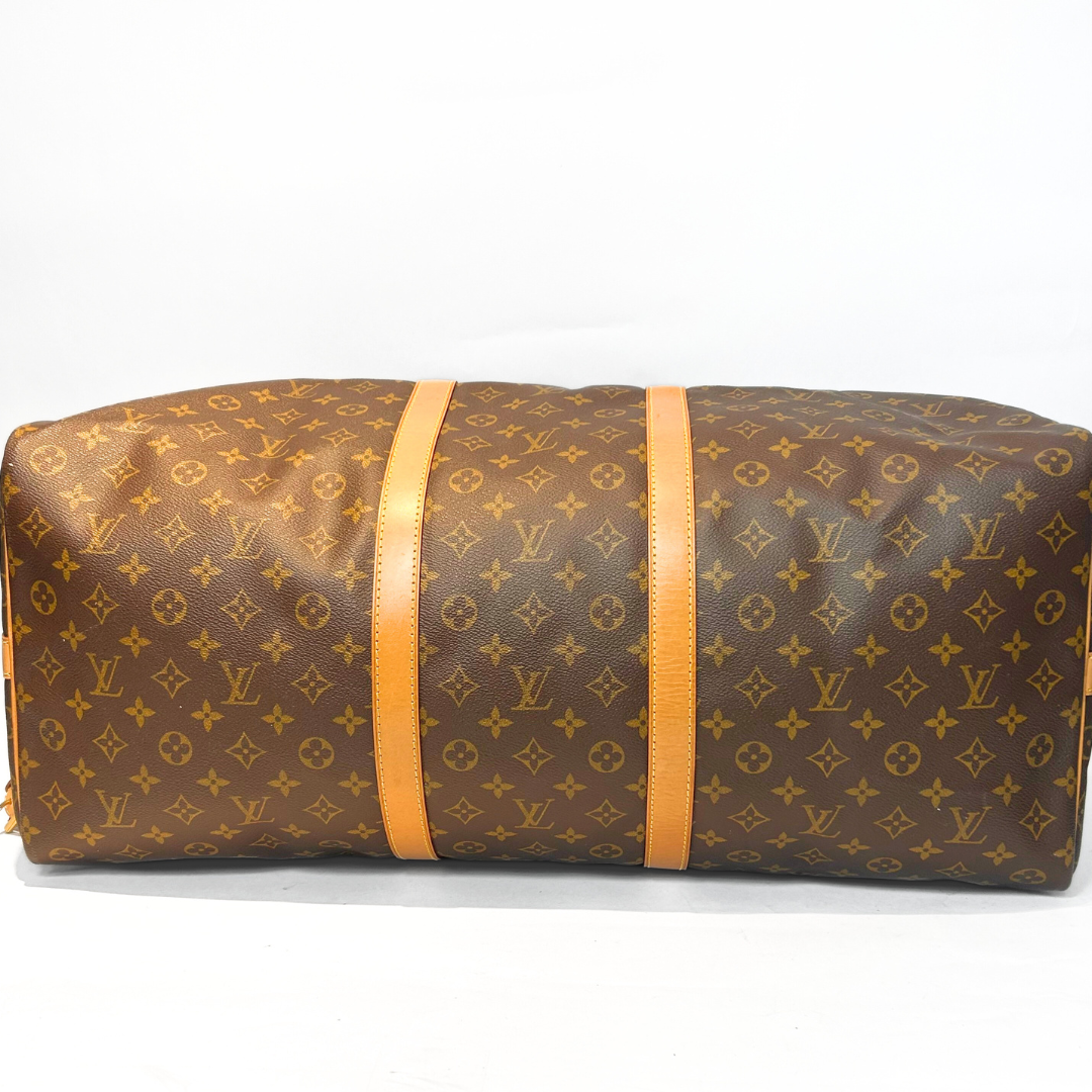 Louis Vuitton Louis Vuitton Keepall 60 Strap Monogram Canvas - Travel bags - Etoile Luxury Vintage