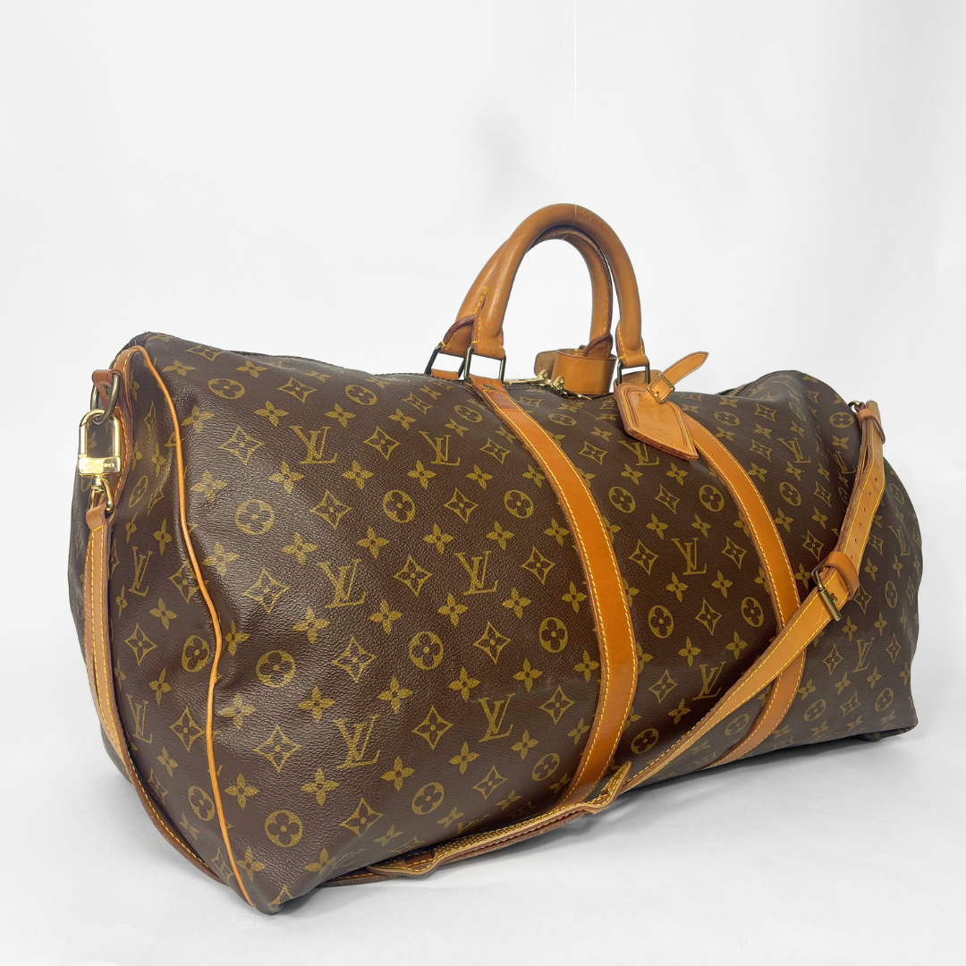 Louis Vuitton Louis Vuitton Keepall 60 Bandouli&egrave;re Monogram Canvas - Travel Bags - Etoile Luxury Vintage