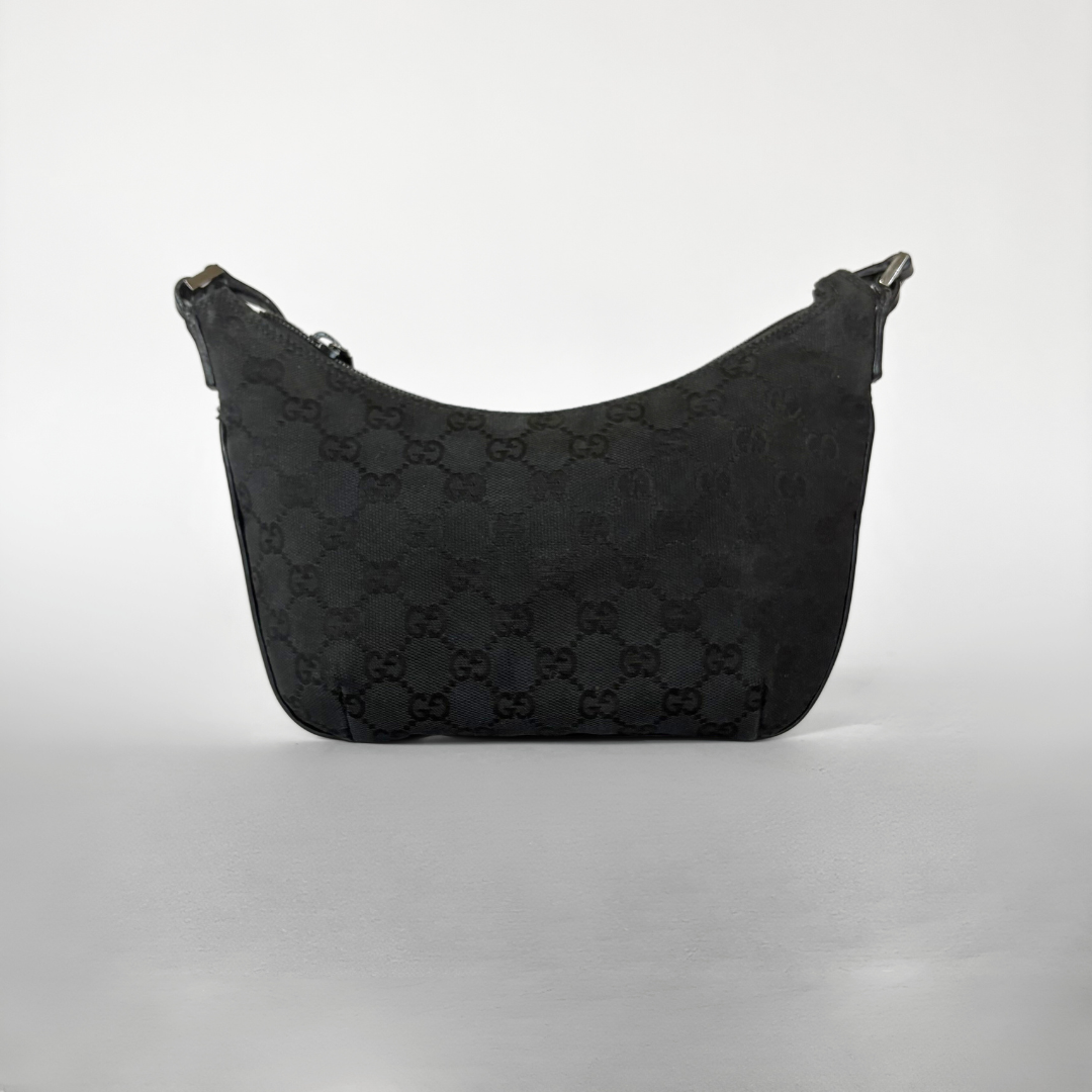 Gucci Gucci Shoulder Bag Black Canvas - Shoulder bags - Etoile Luxury Vintage