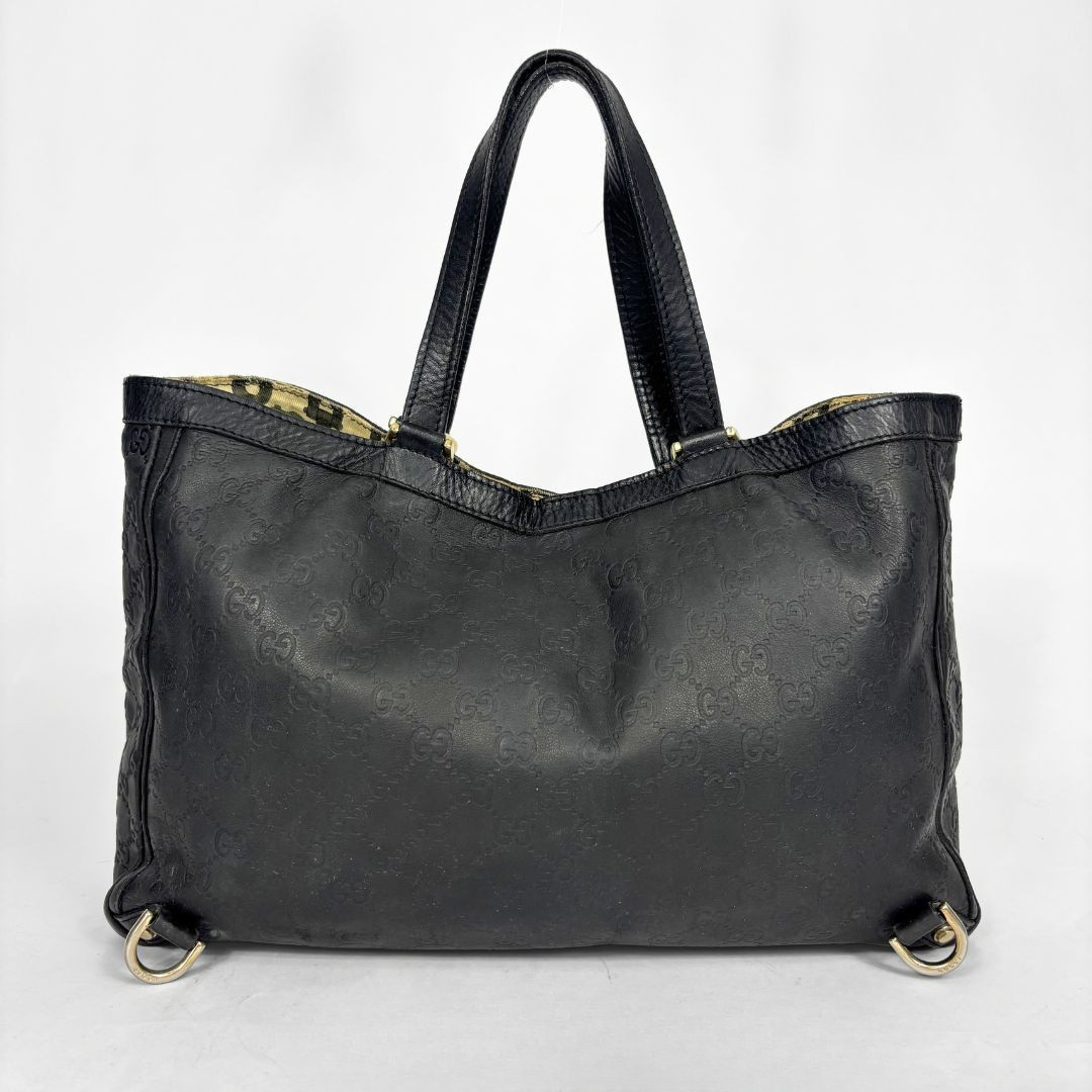 Gucci Black Leather Two Side Reversible